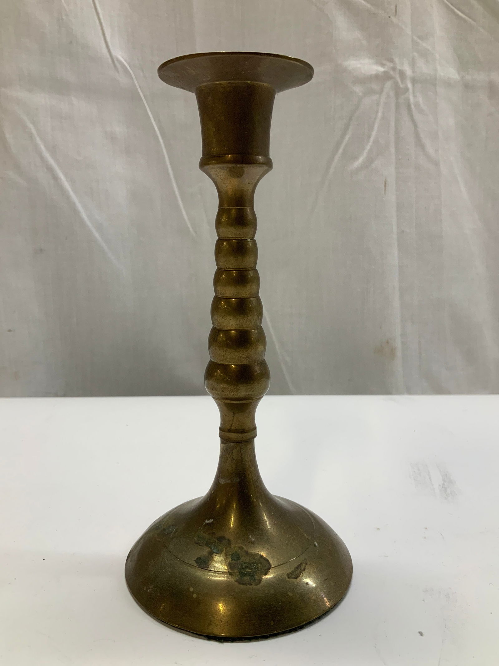 Pier 1 Pair Brass Candlestick Holders - 3