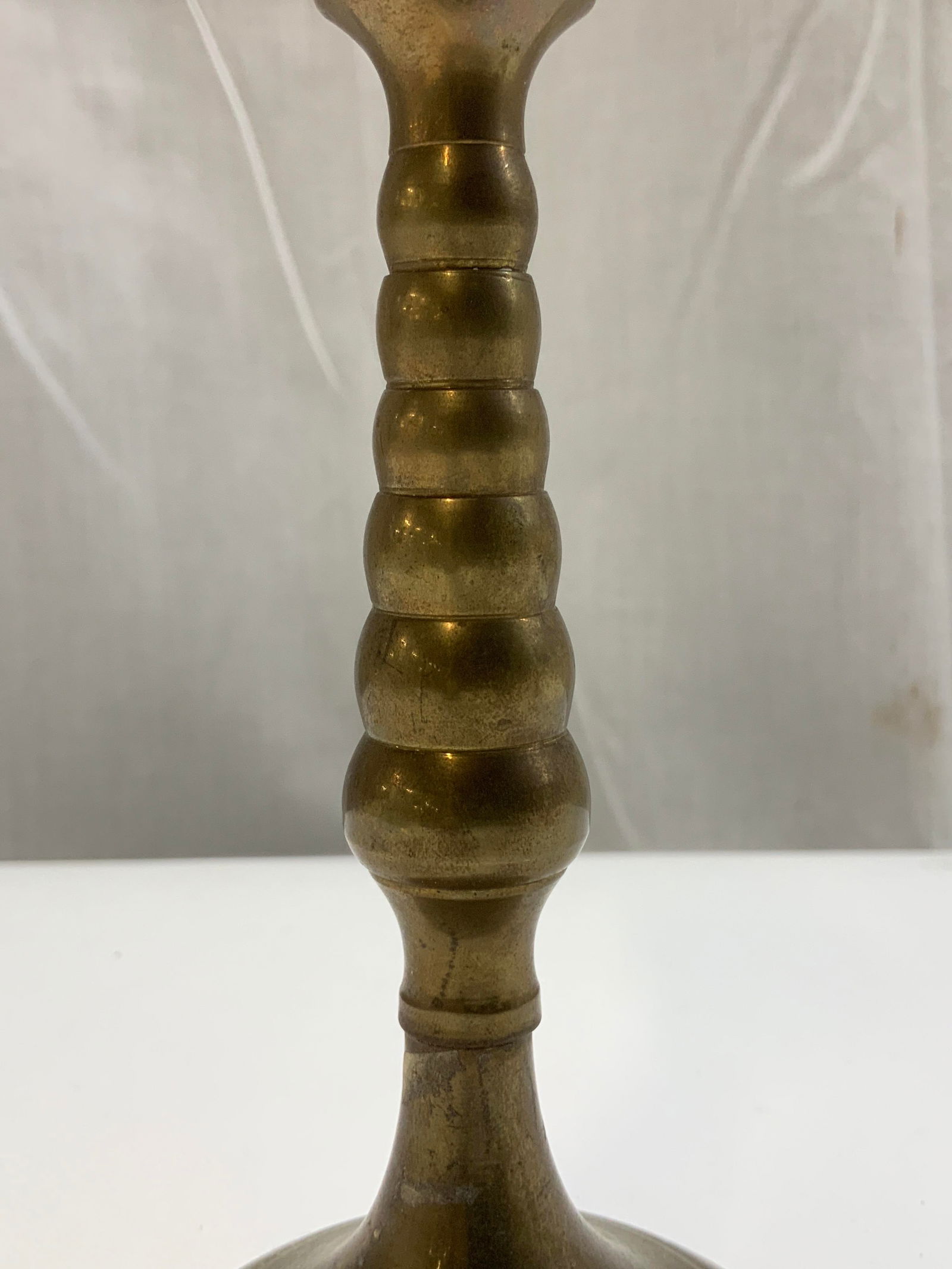 Pier 1 Pair Brass Candlestick Holders - 4