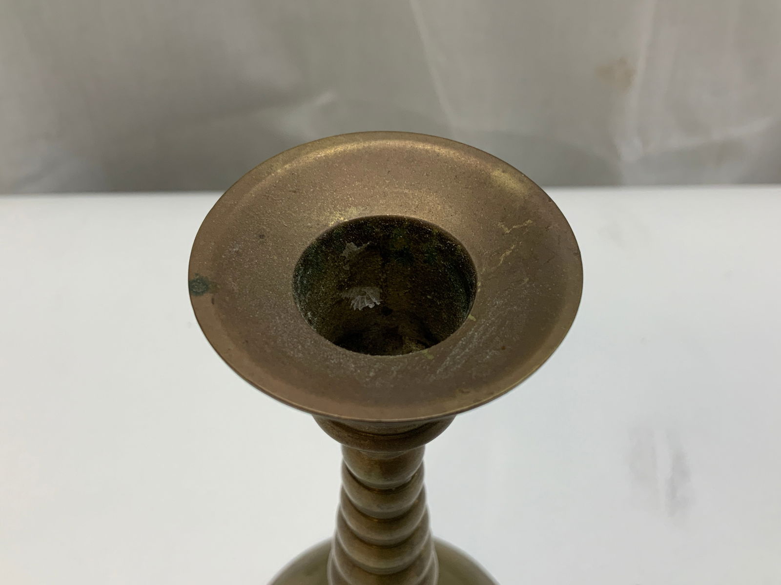 Pier 1 Pair Brass Candlestick Holders - 5
