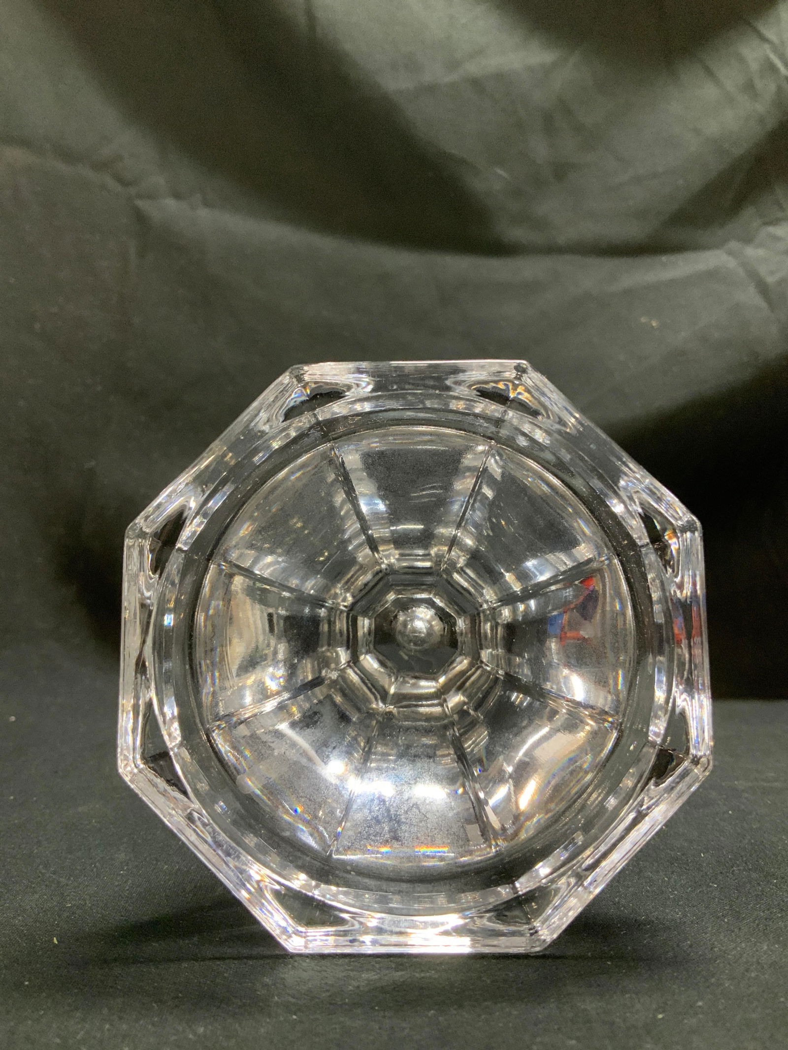 Pair Vtg Crystal Candlestick Holders - 6