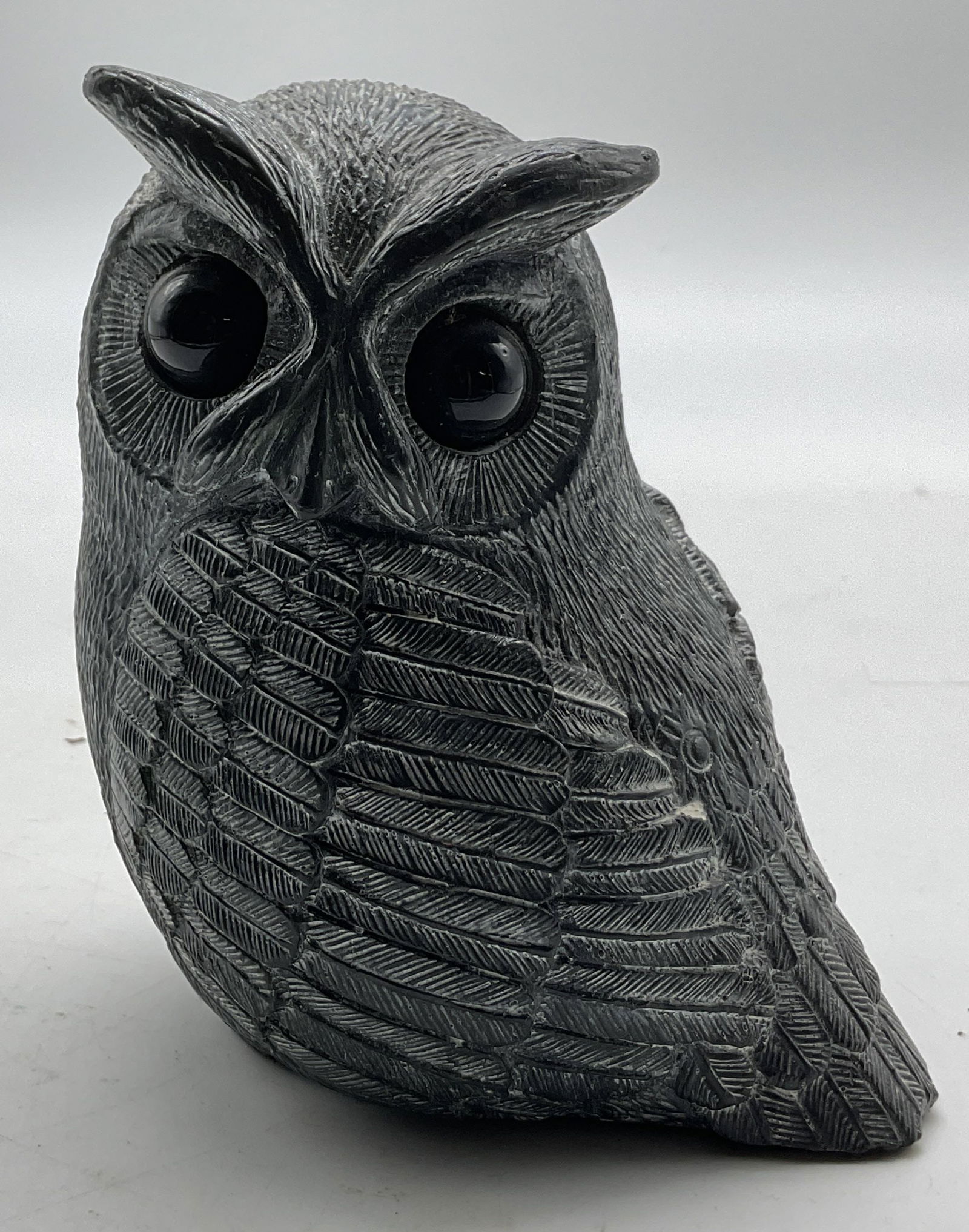 The Wolf Sculptures Soapstone Owl Figure Canada (1 of 8)