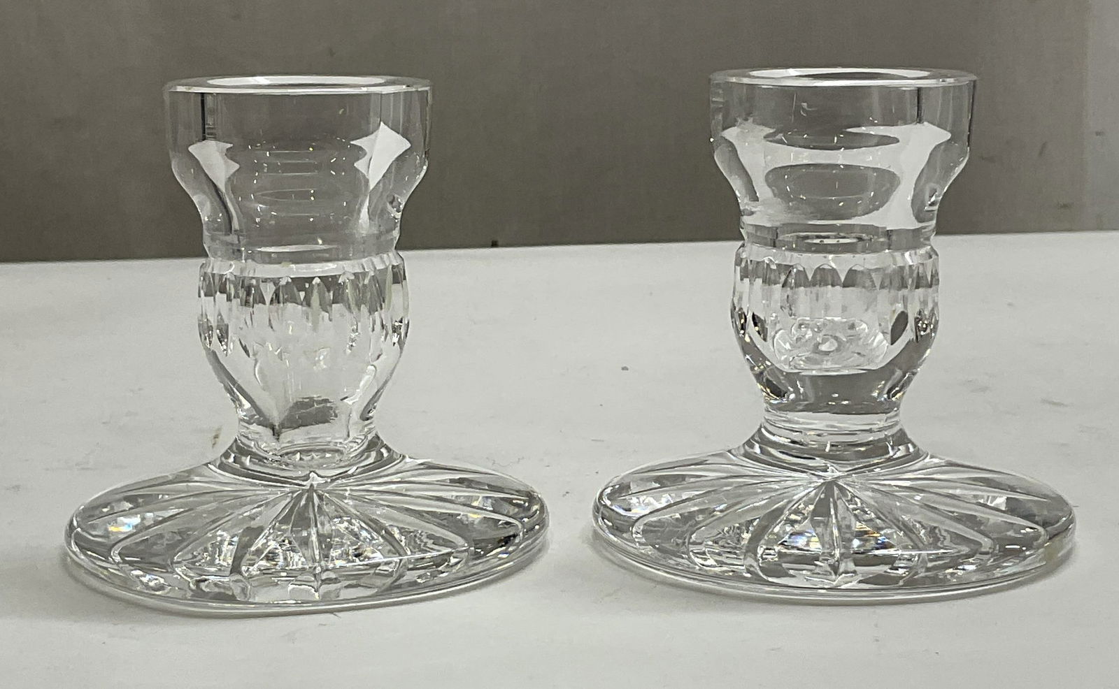 Pair Waterford Crystal Blarney Candlesticks (1 of 7)
