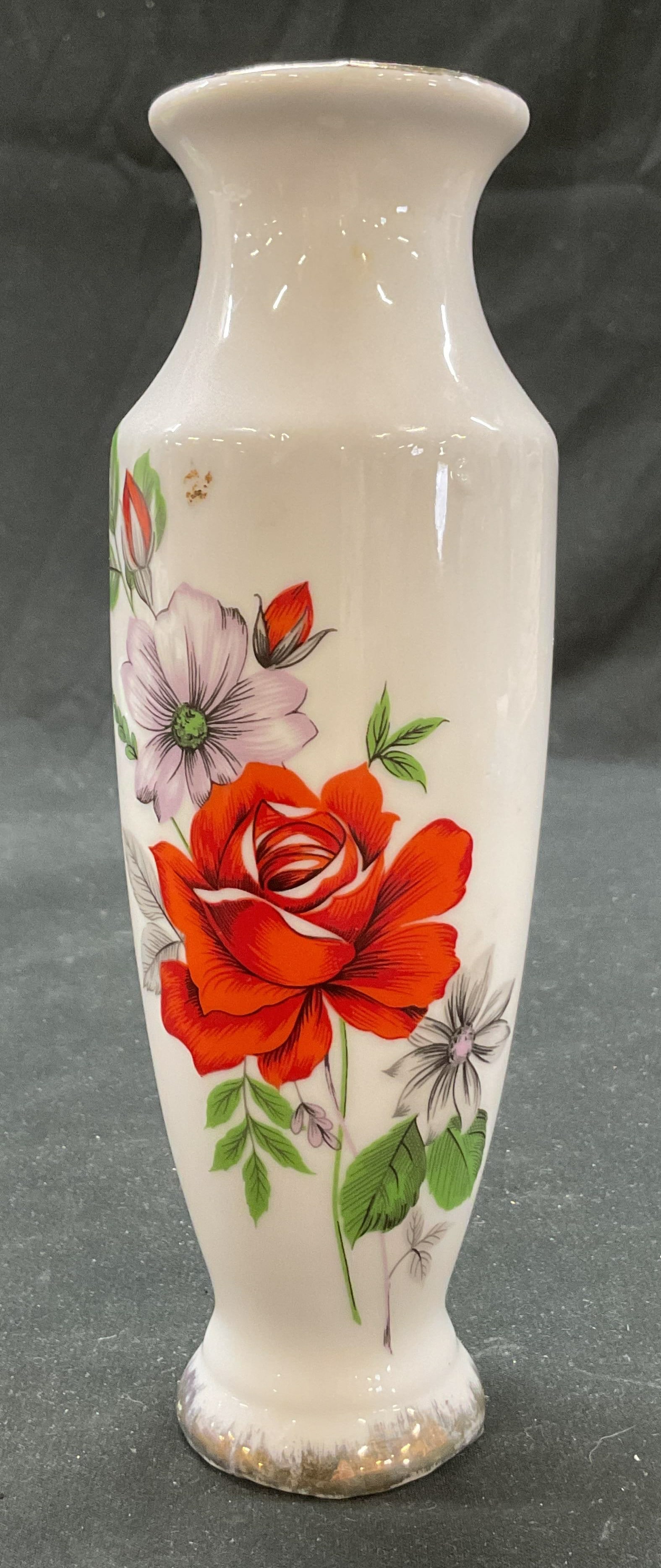 Vintage Porcelain Floral Bud Vase (1 of 7)