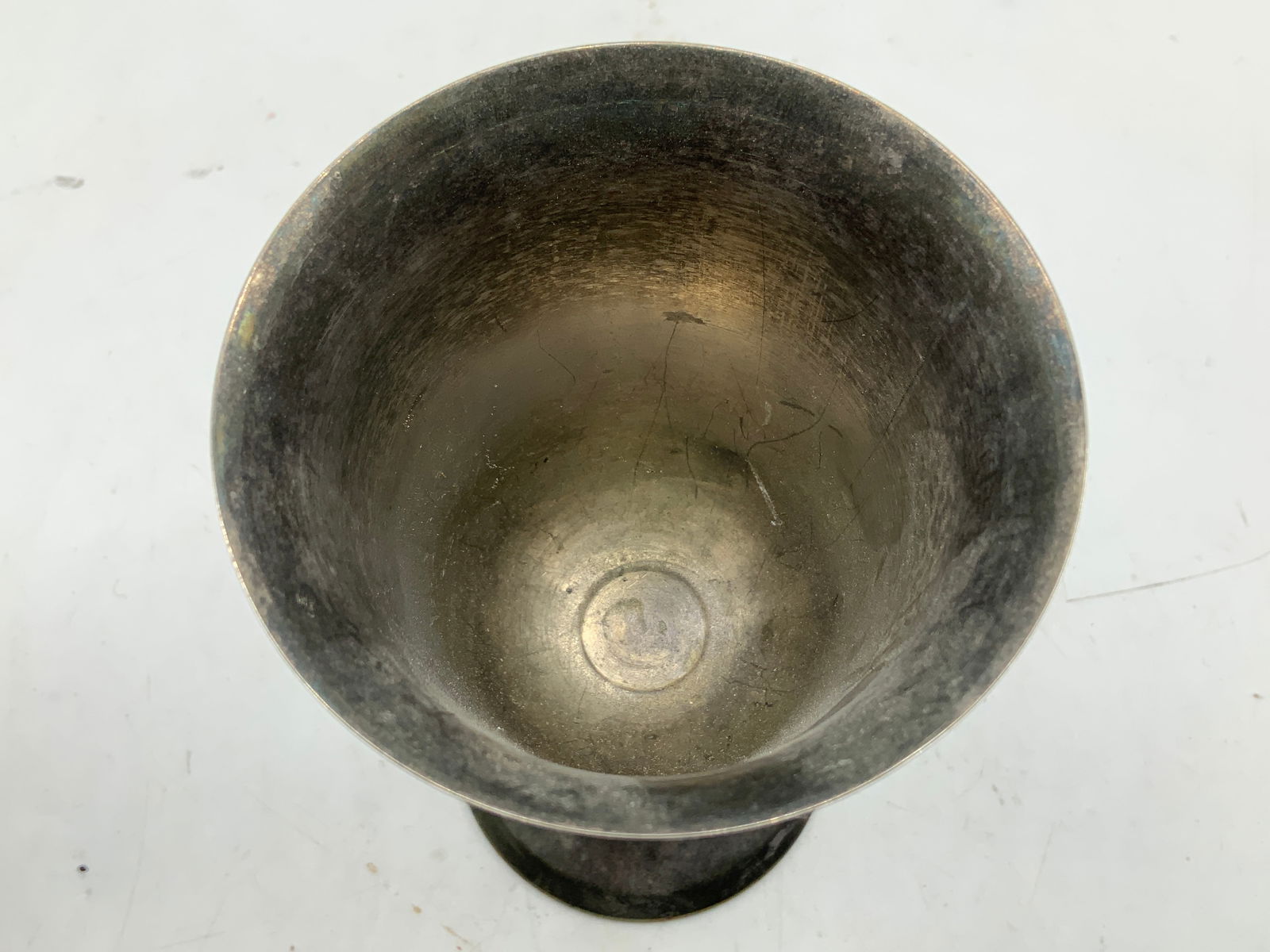 Pair Vtg Commonwealth Silver Plated Goblets - 5