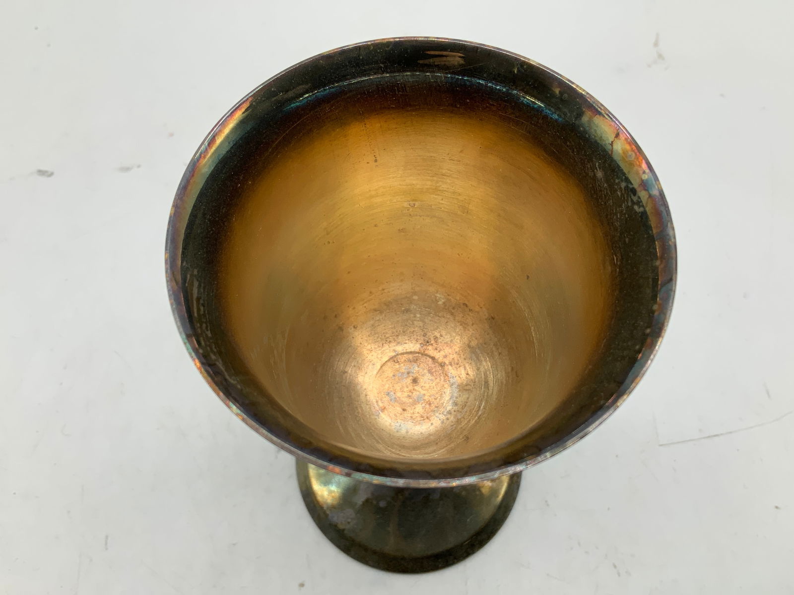 Pair Vtg Commonwealth Silver Plated Goblets - 6