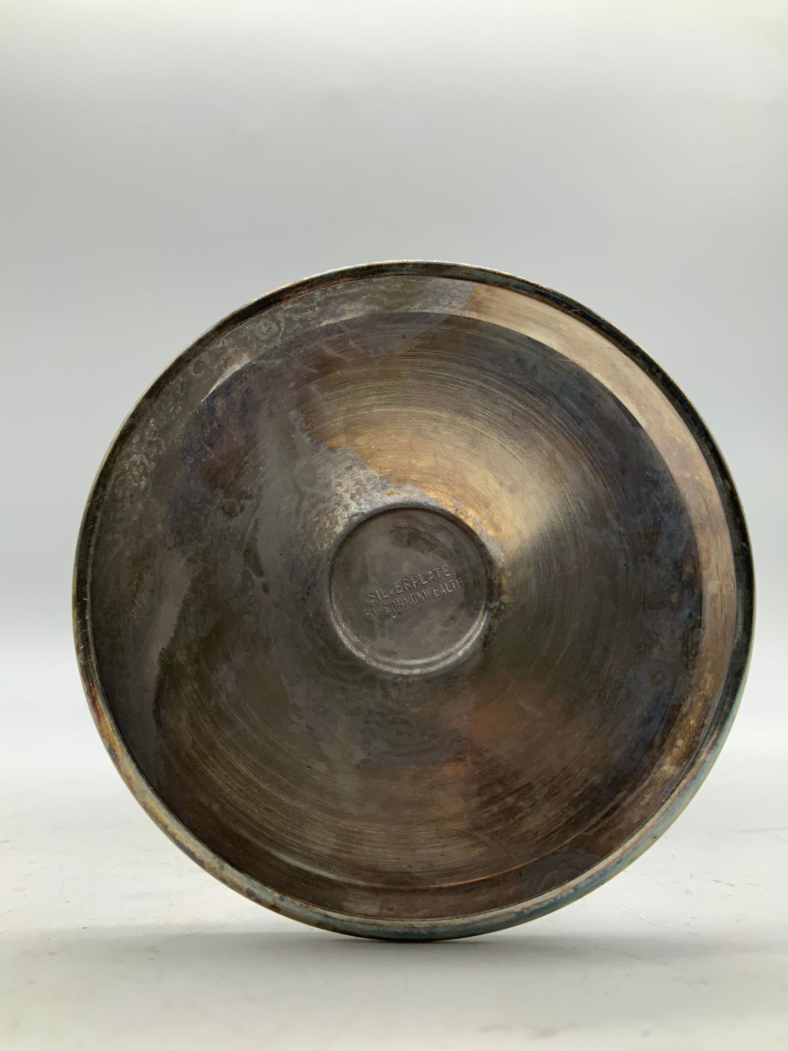 Pair Vtg Commonwealth Silver Plated Goblets - 7