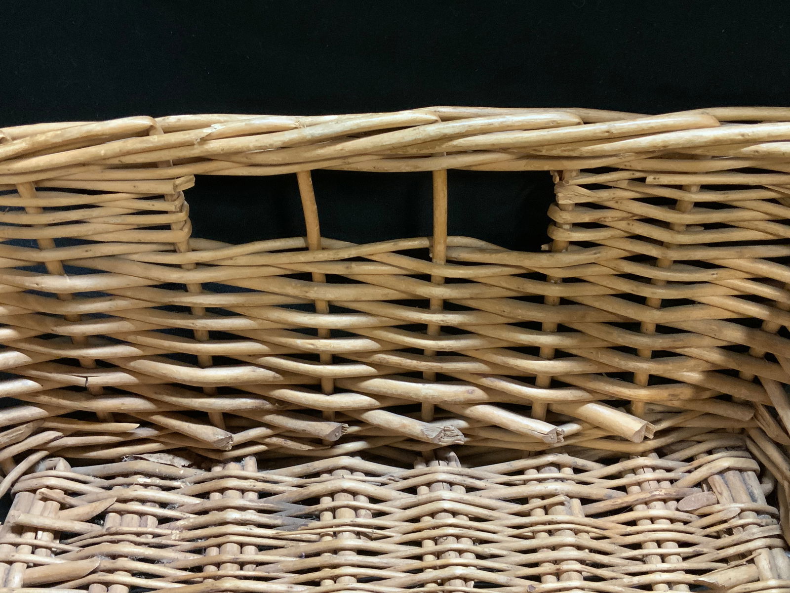 Rectangular Wicker Storage Basket - 5
