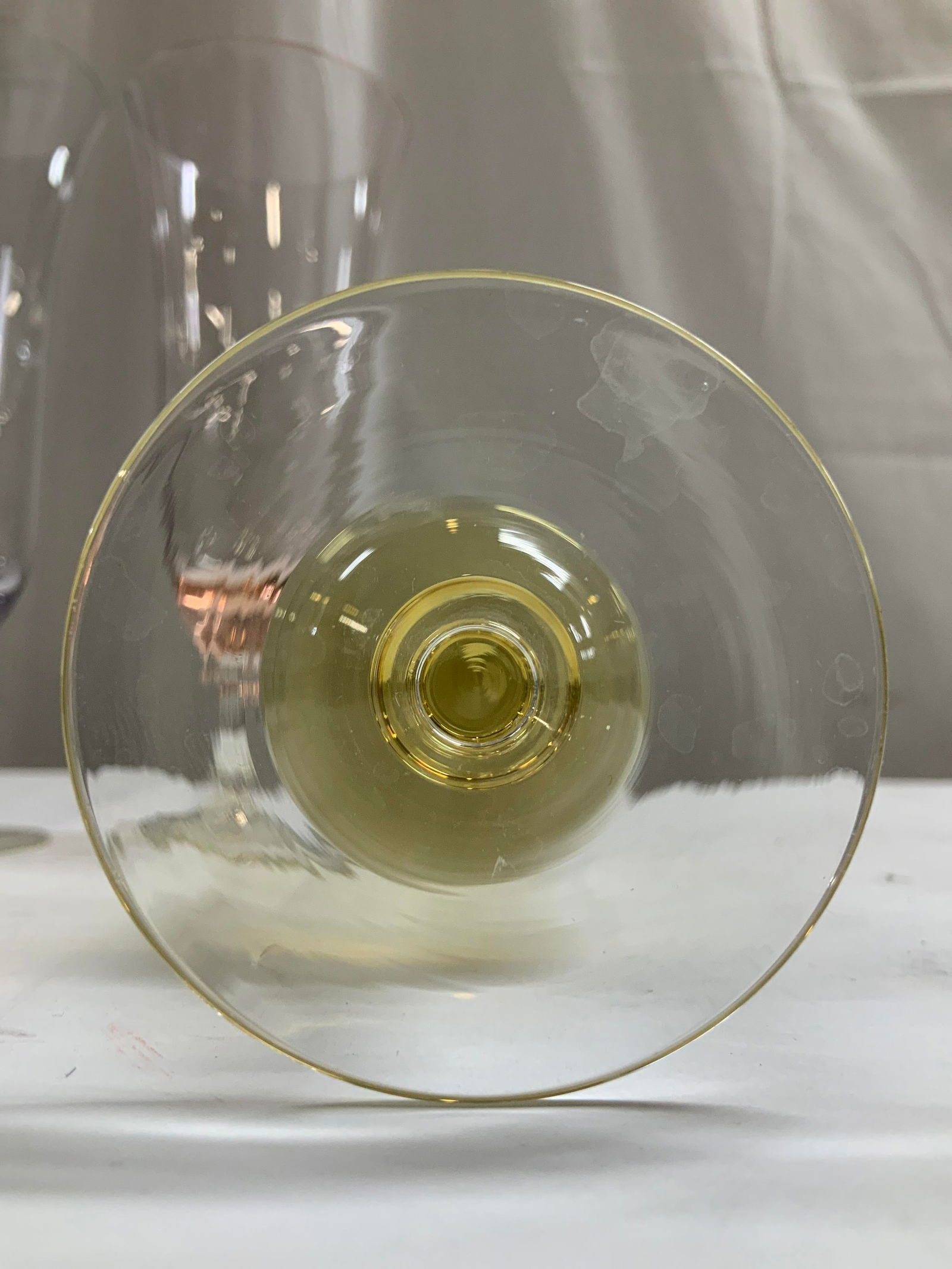 Lot 6 Assorted Colored Glass Stemware - 6