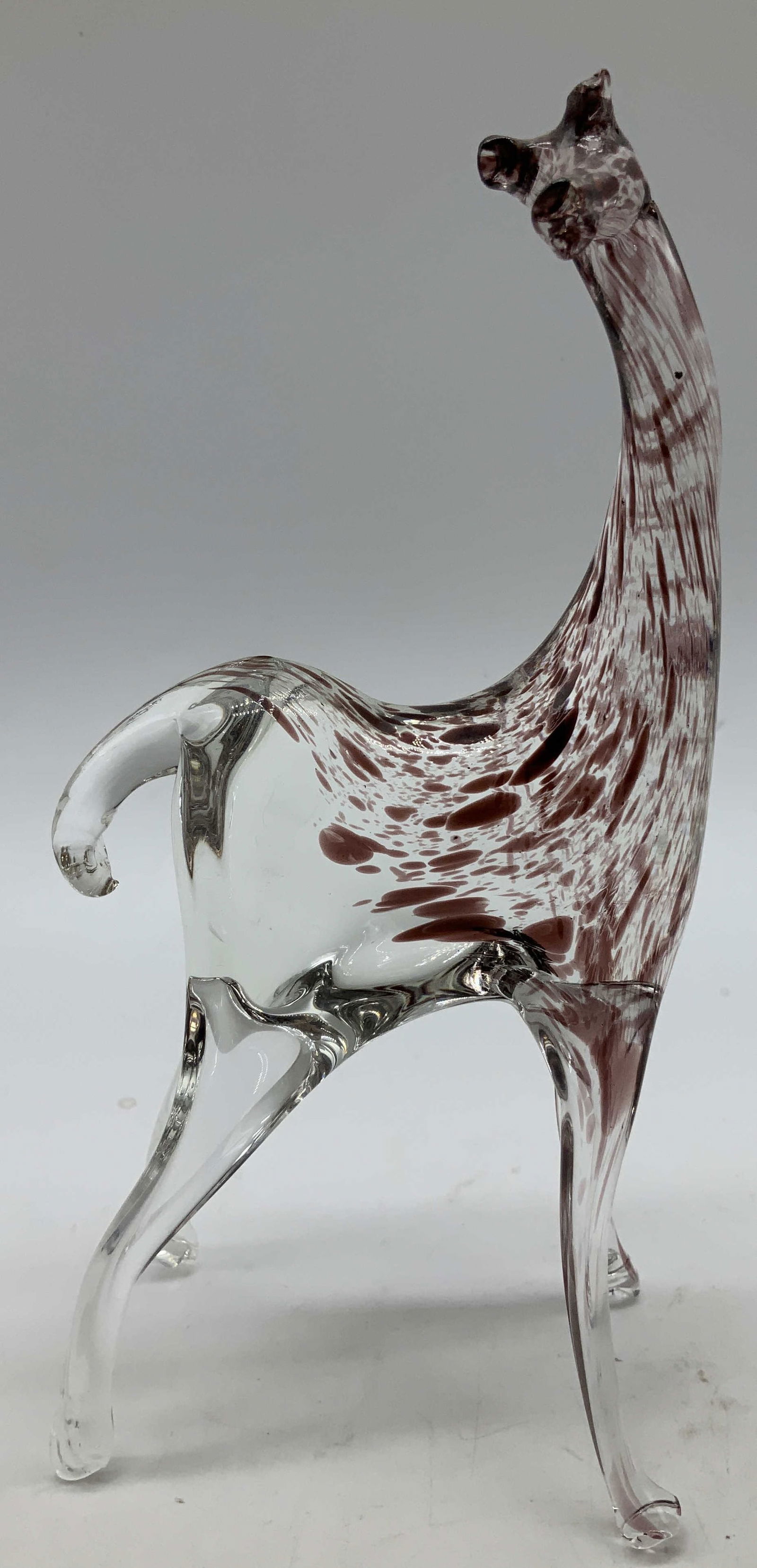 Hand Blown Art Glass Giraffe Figurine (1 of 6)