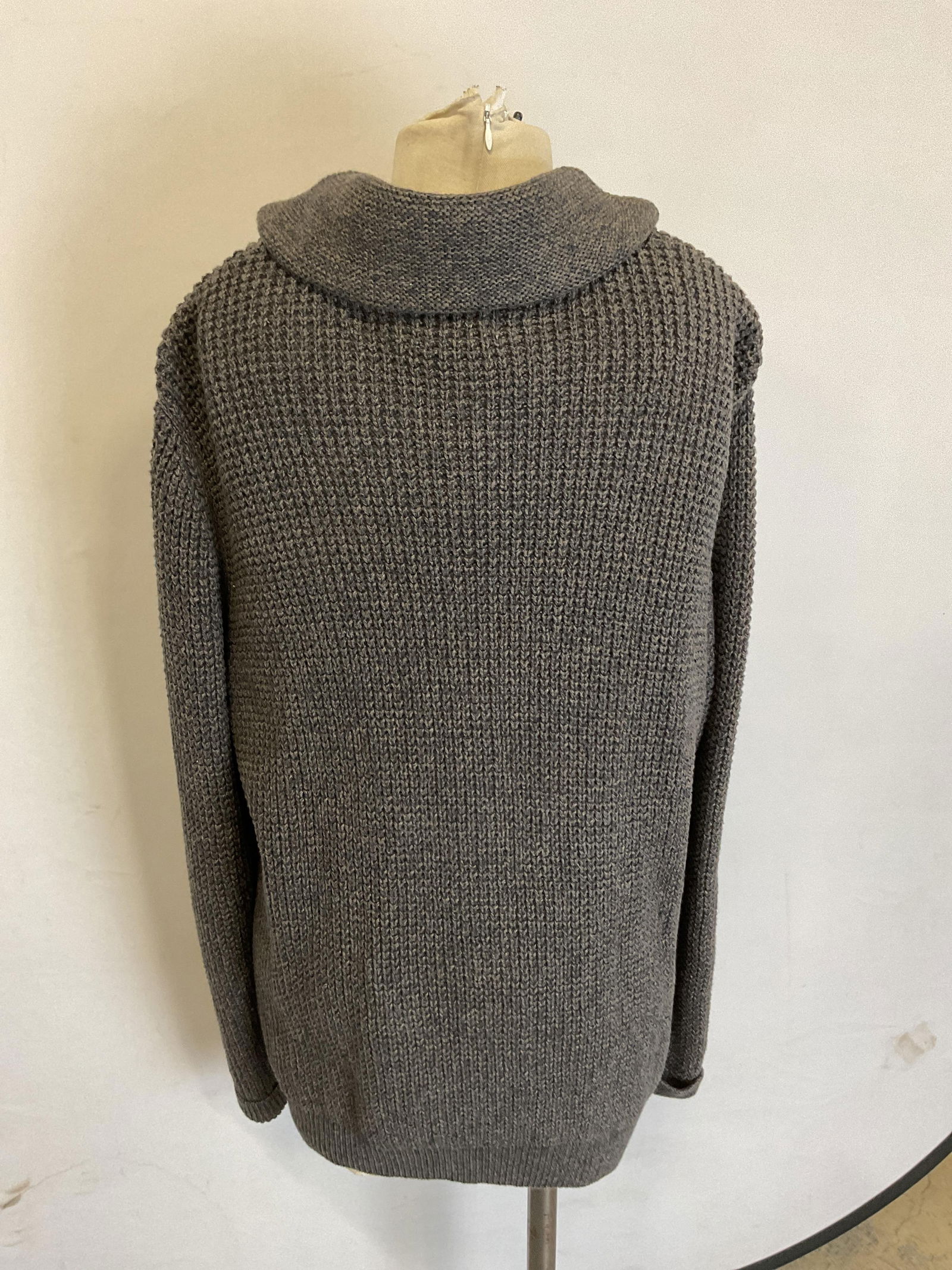 L.L. Bean Grey Buttoned Sweater Cardigan - 3
