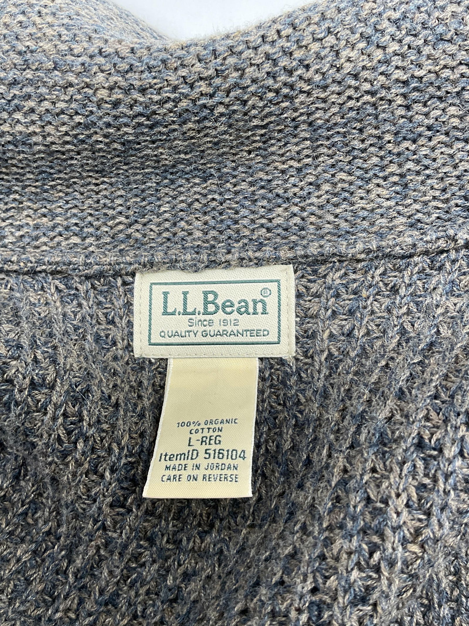 L.L. Bean Grey Buttoned Sweater Cardigan - 8