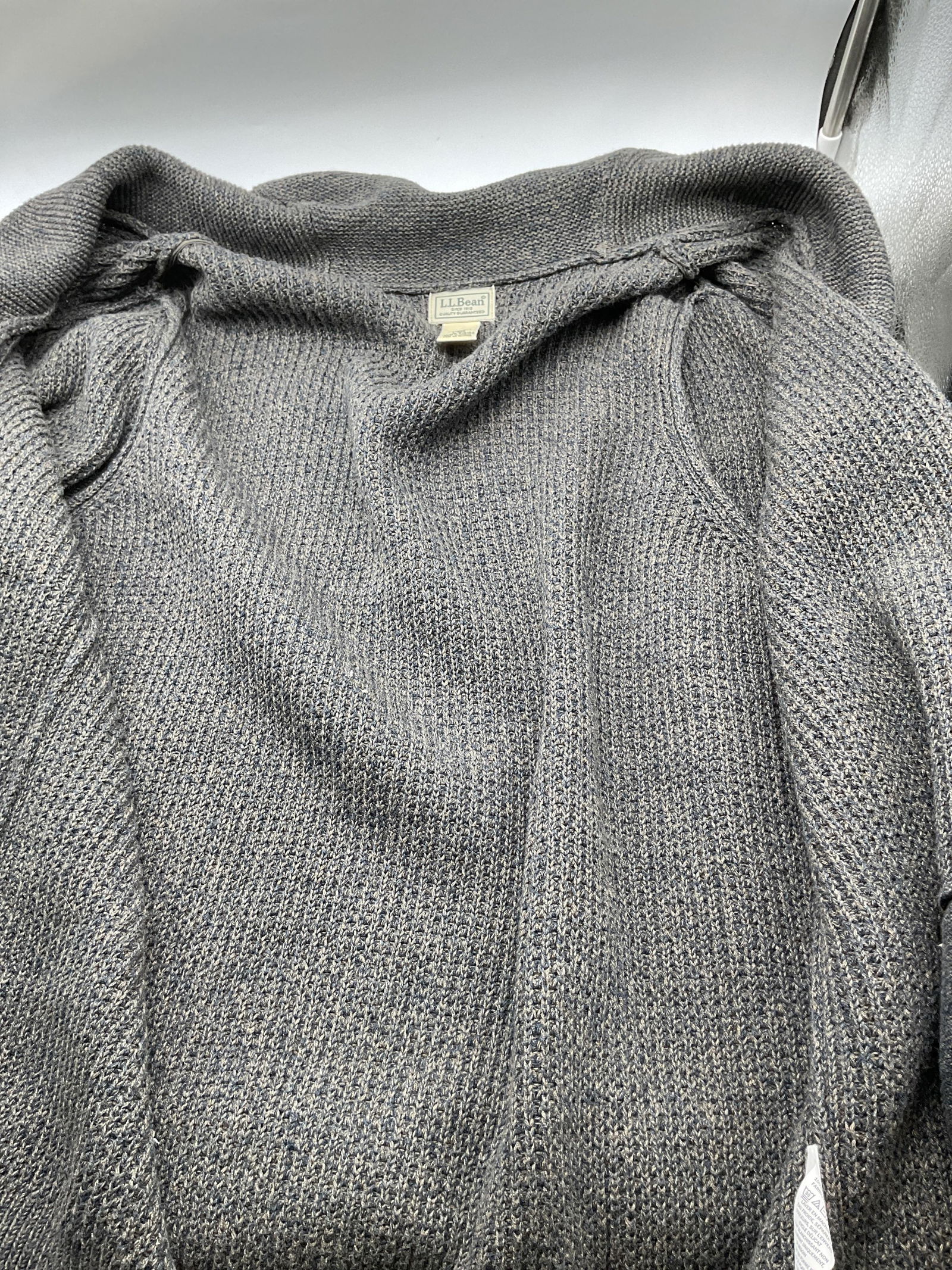 L.L. Bean Grey Buttoned Sweater Cardigan - 9
