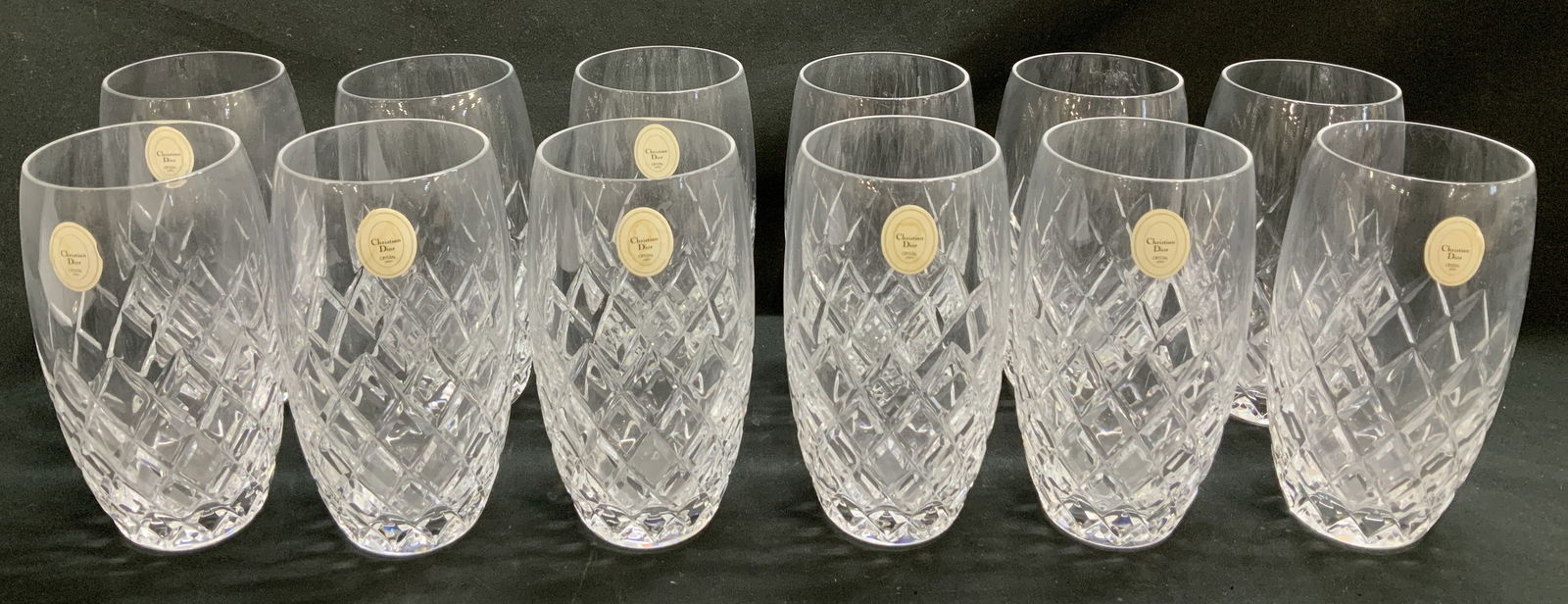 Set 12 Christian Dior Crystal Tumblers JAPAN (1 of 6)