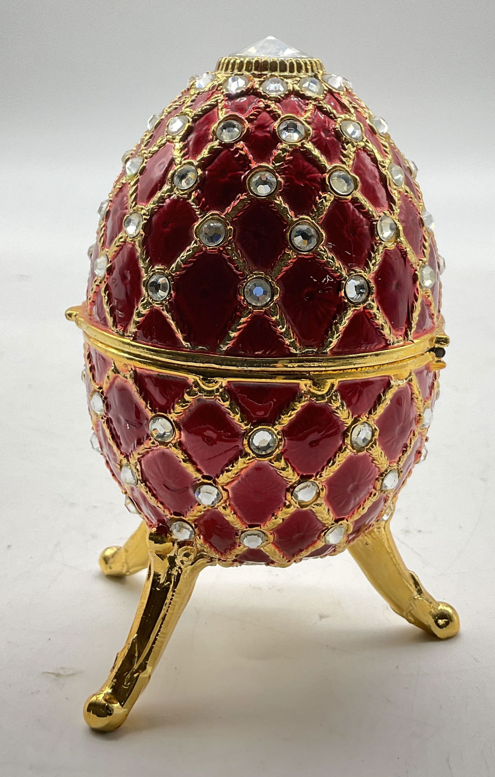 Sankyo Egg Shaped Footed Music Box (1 of 9)