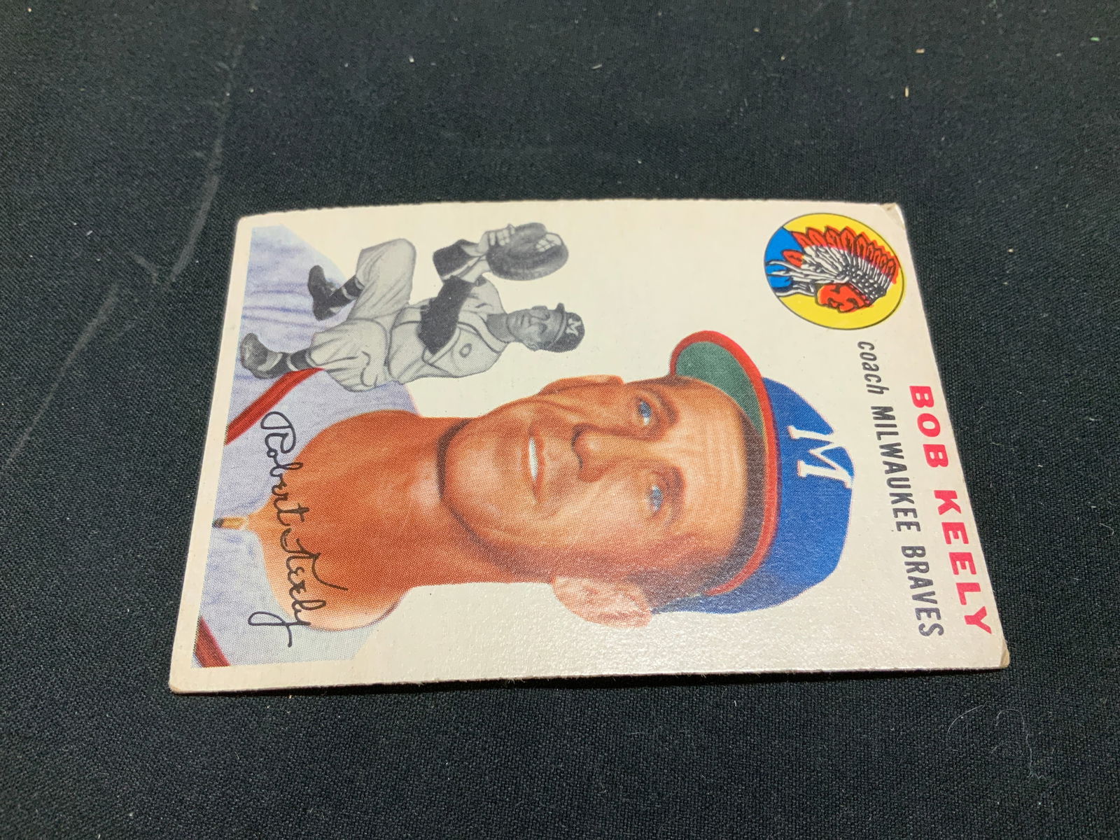1954 Topps #176 Bob Keely Milwaukee Baseball Crd - 4
