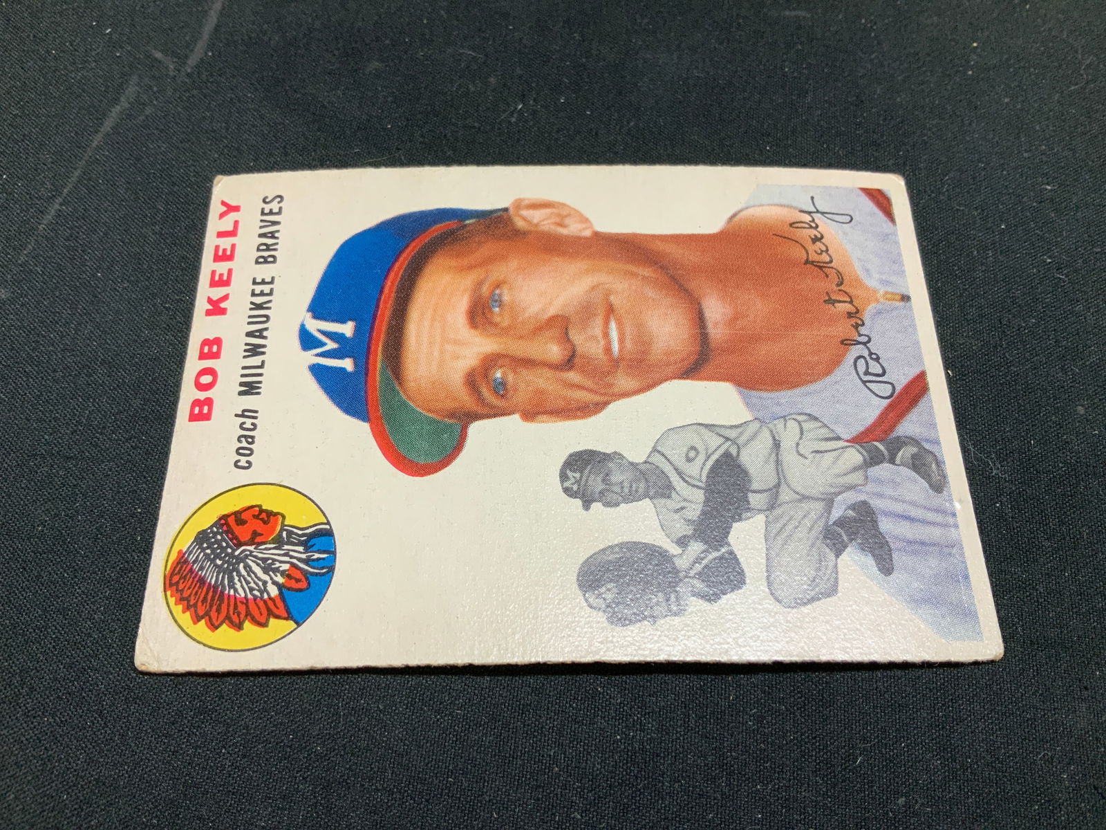 1954 Topps #176 Bob Keely Milwaukee Baseball Crd - 5