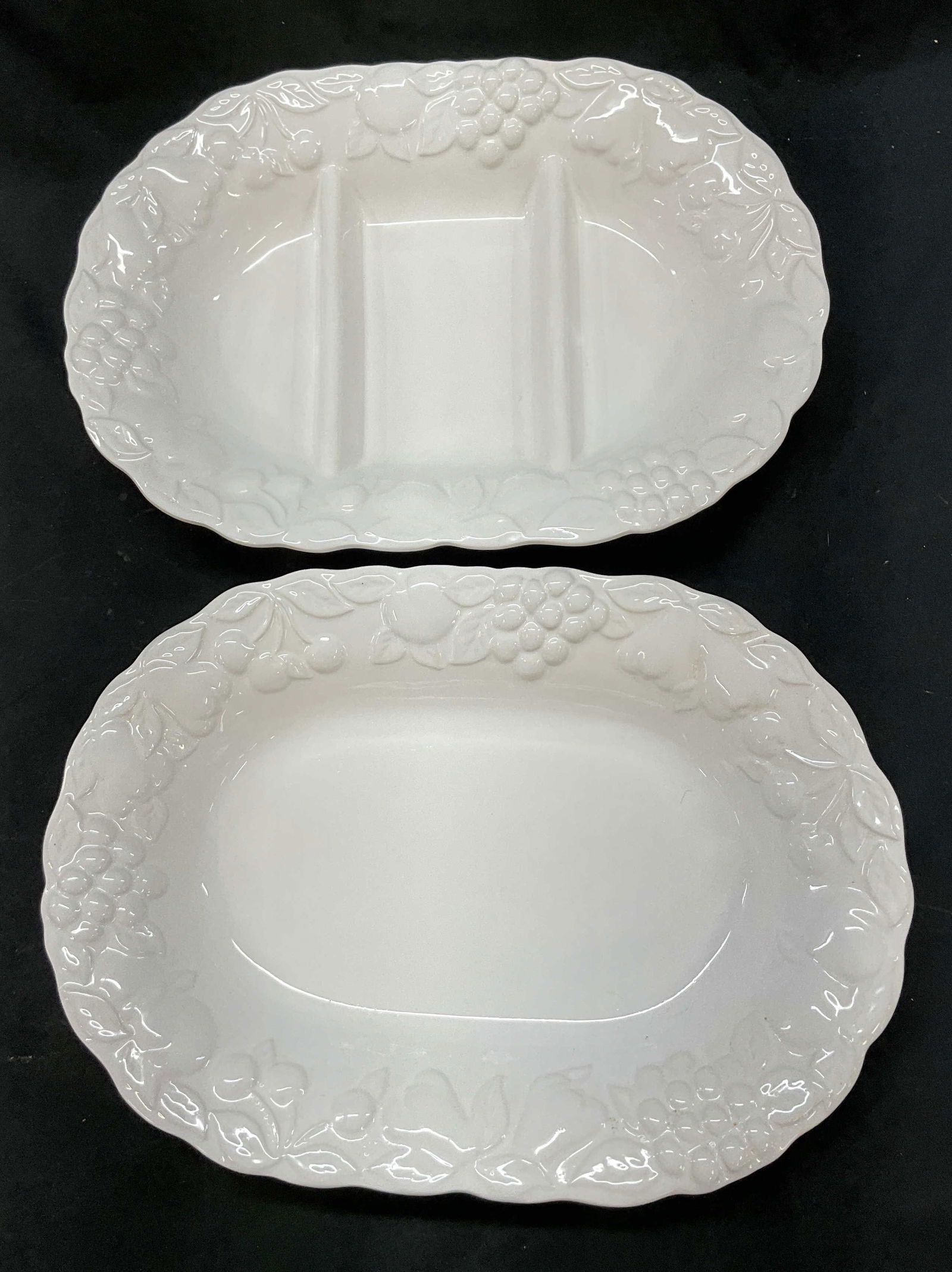 Lot 2 Portugal Ceramics Serving Platters Portugal (1 of 10)