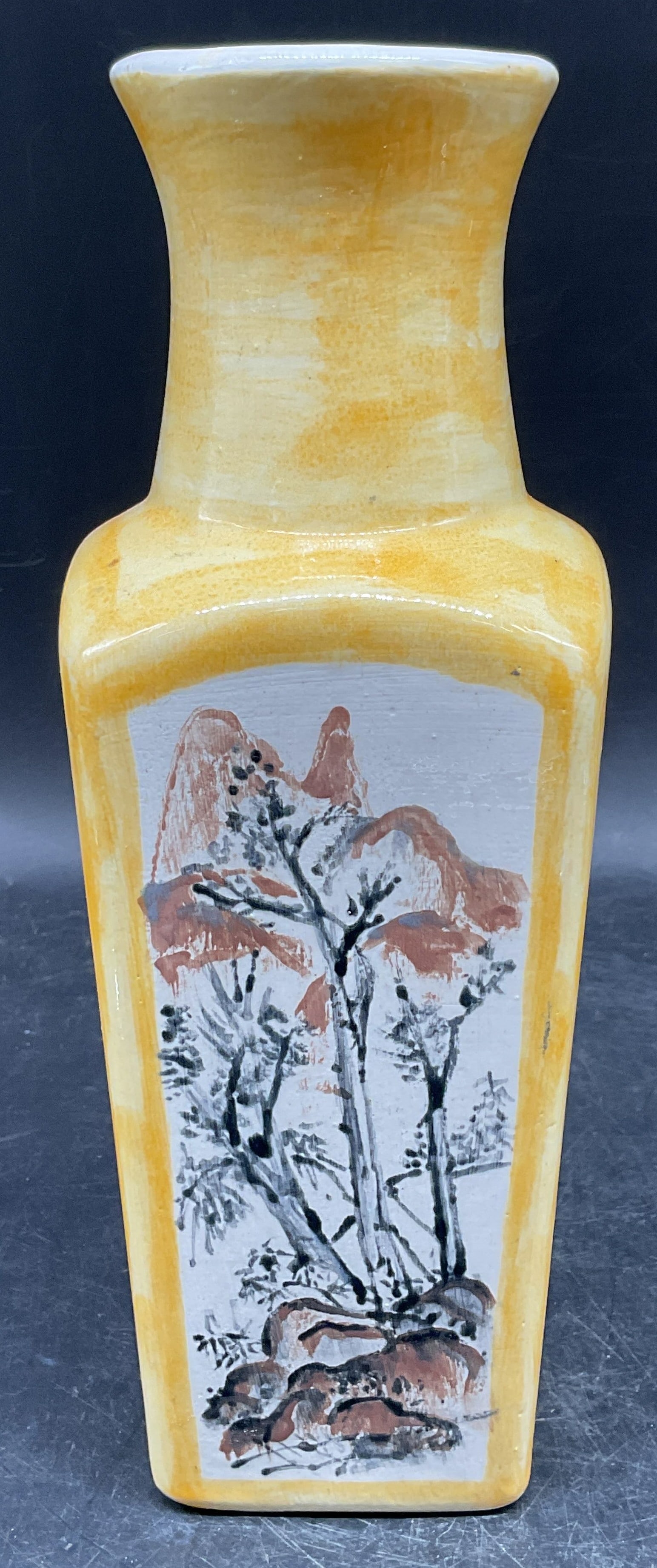 Signed Chinese Porcelain Landscape Vase (1 of 6)