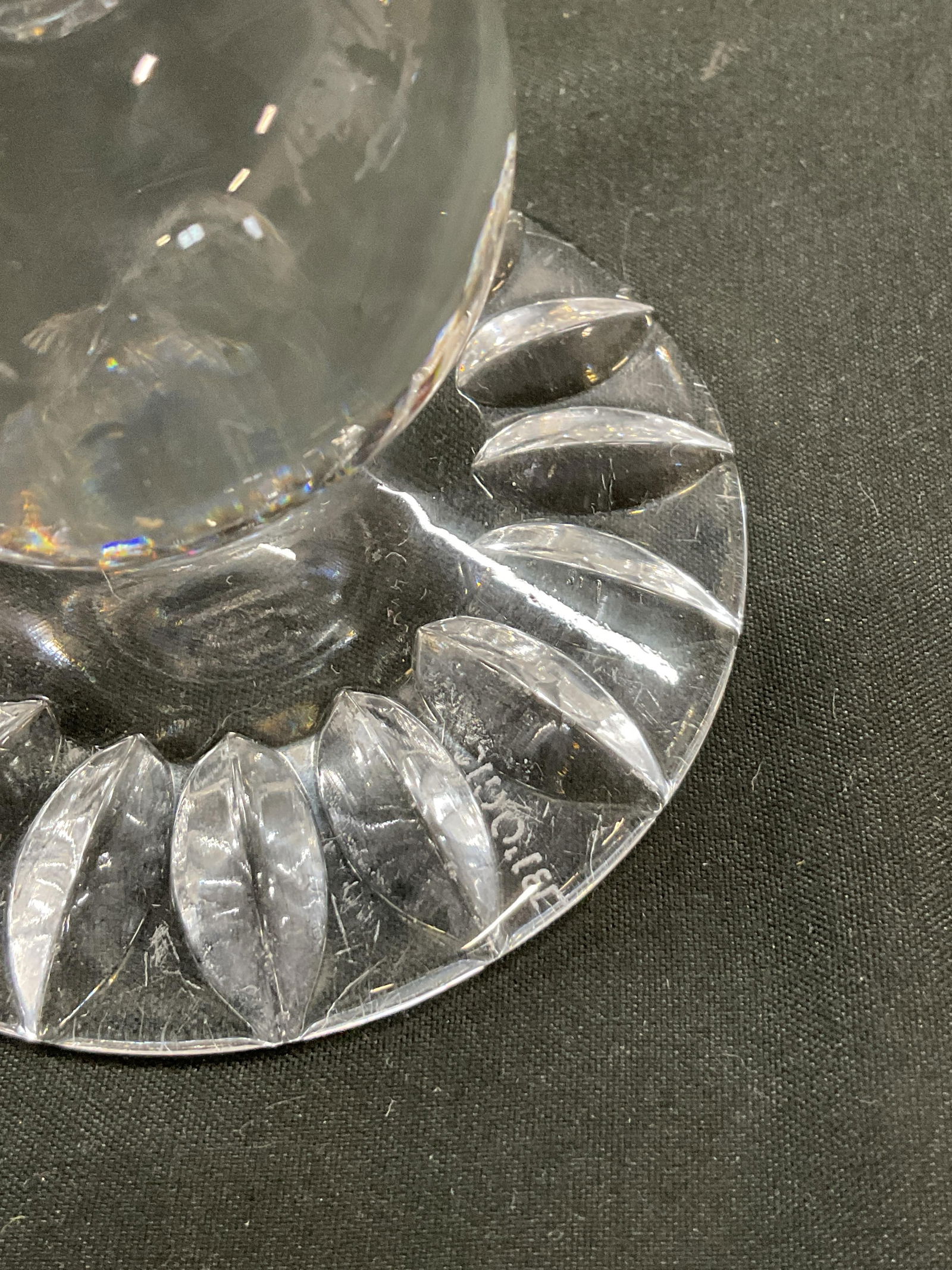 Lot 3 Block+ Cut Crystal Tableware - 5