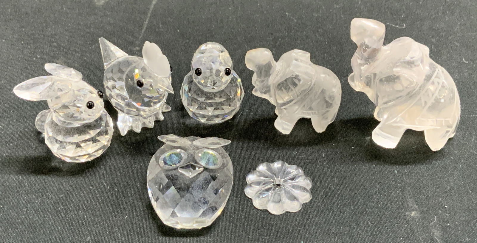 Lt 7 Assorted Crystal&Glass Animal Figs SWAROVSKI (1 of 10)