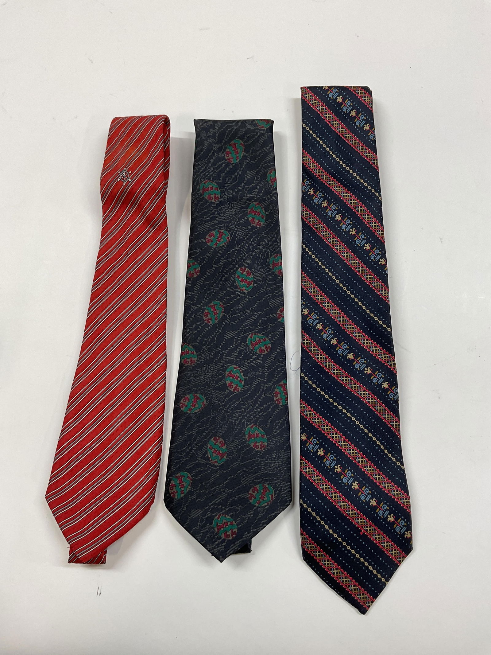 Lot 3 Valentino Cravatte+ Silk Neck Ties Italy - 2