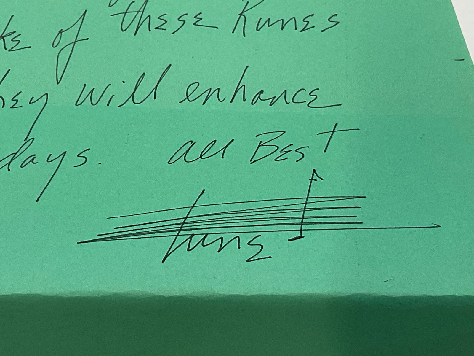 Signed Personalized Notes from Tommy Tune - 6