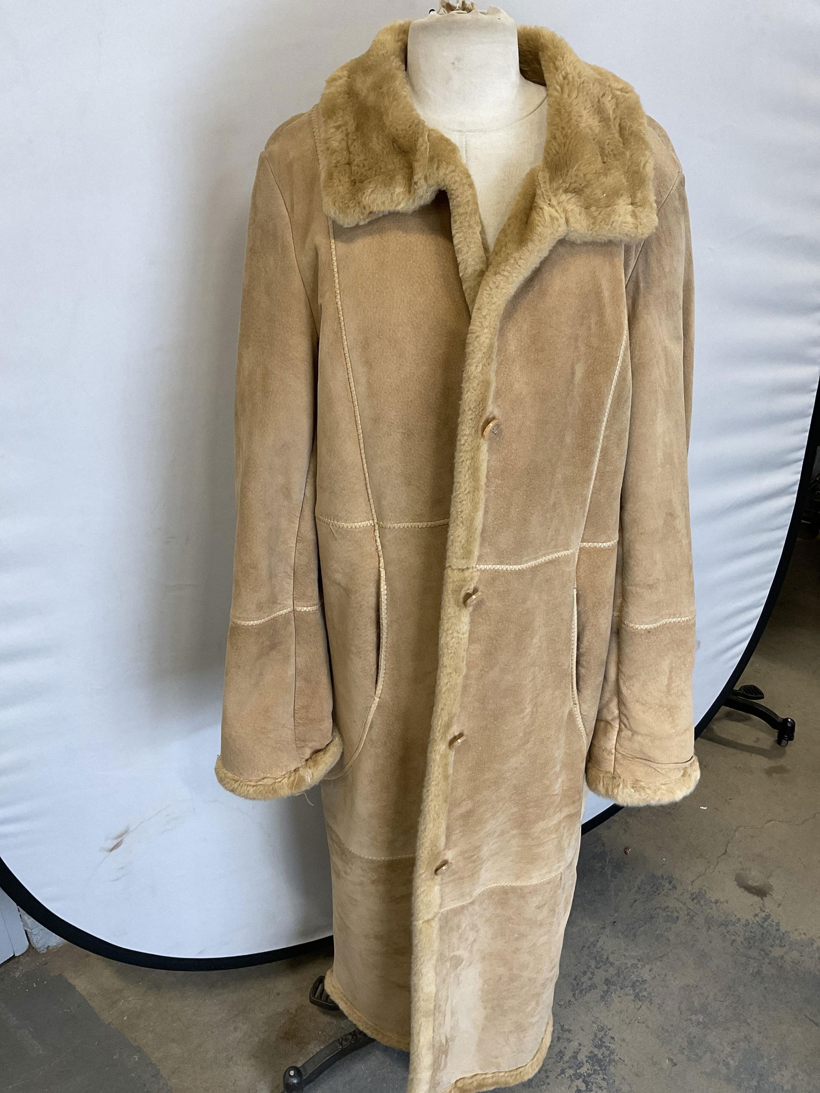 Marvin Richards Tan Buttoned Coat - 2