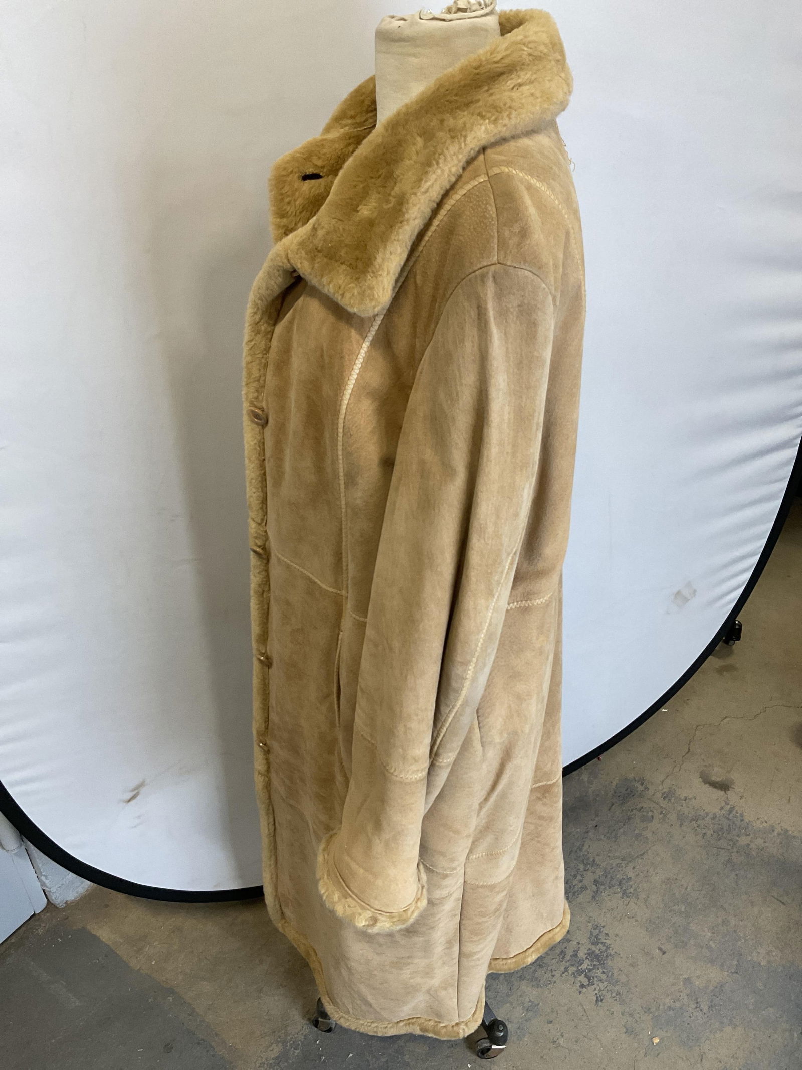 Marvin Richards Tan Buttoned Coat - 3