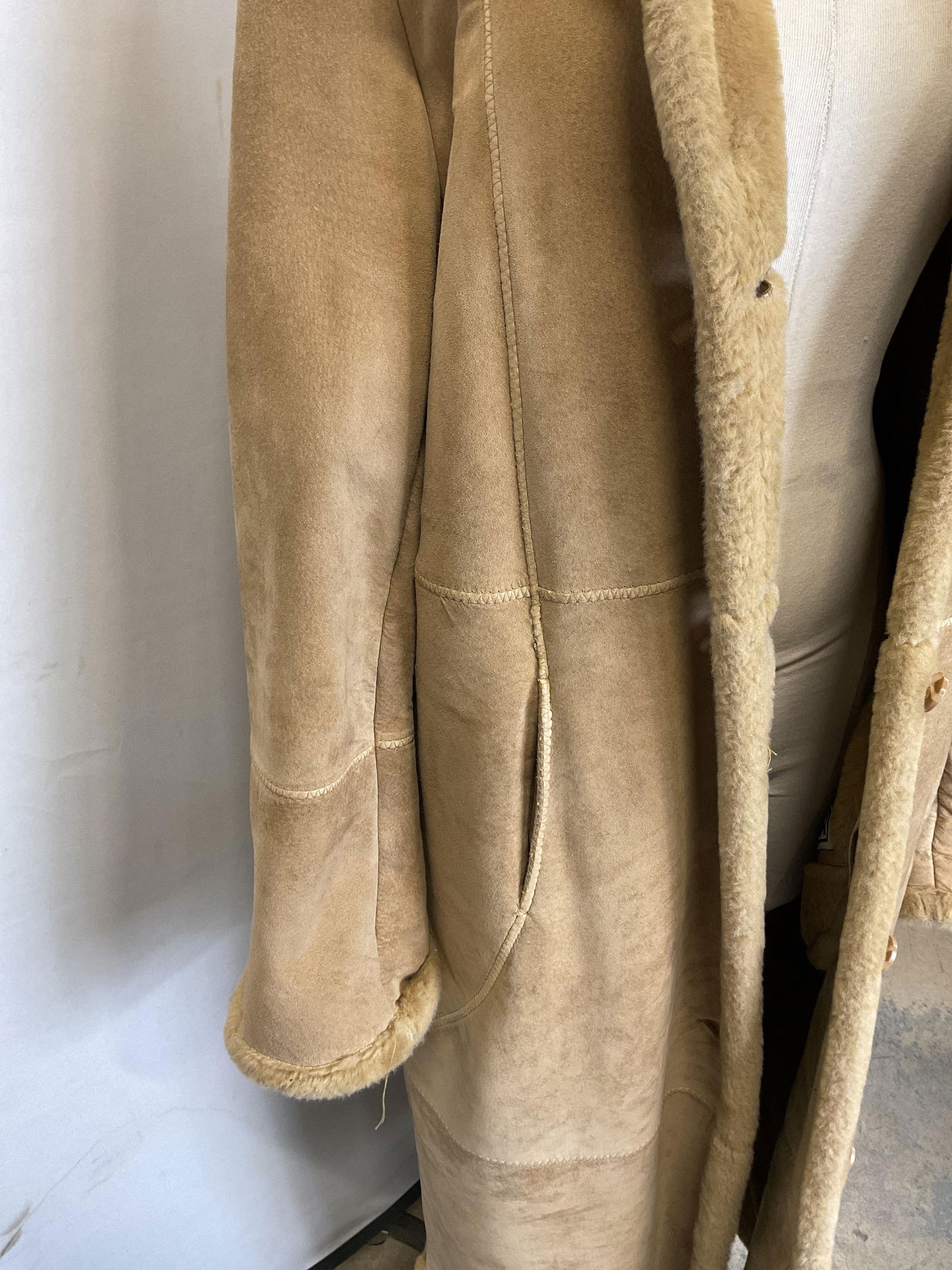 Marvin Richards Tan Buttoned Coat - 6