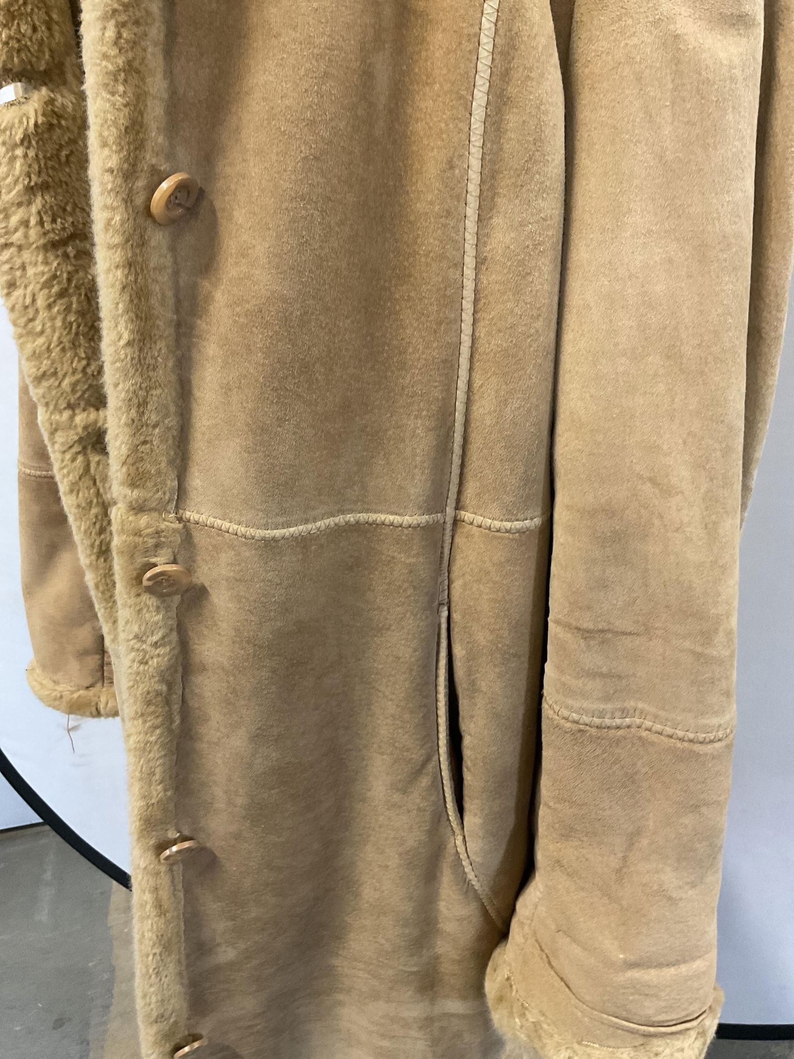 Marvin Richards Tan Buttoned Coat - 7