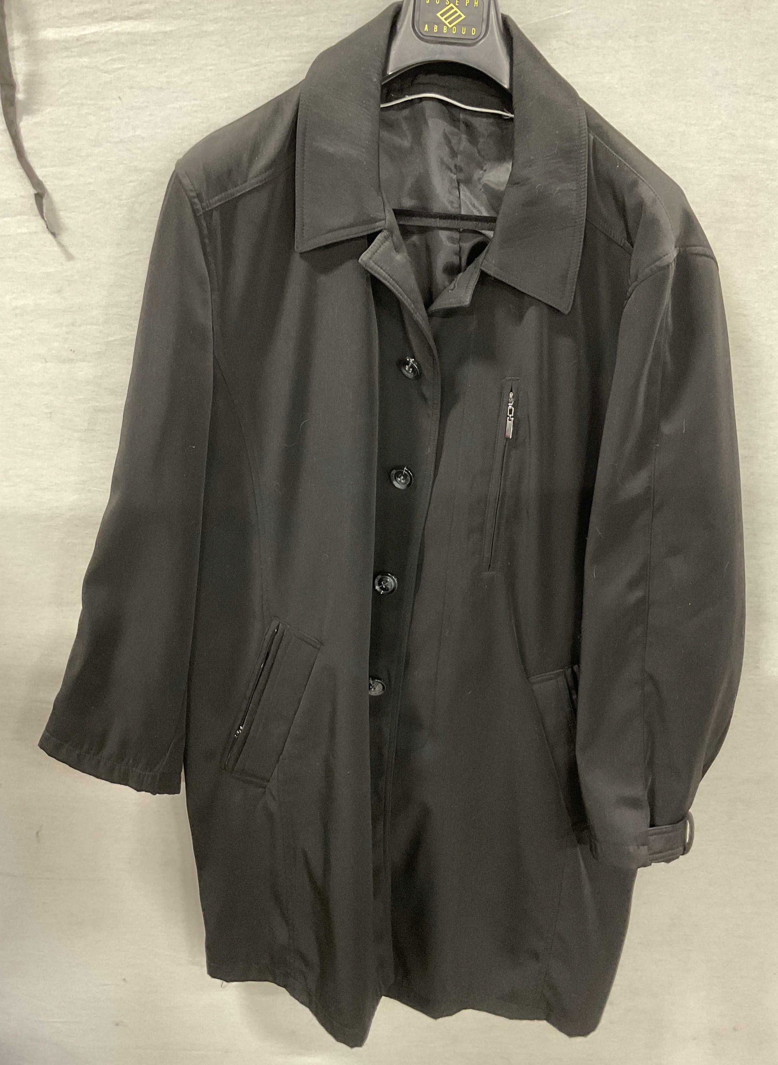 Orvieto Black Buttoned Coat (1 of 10)