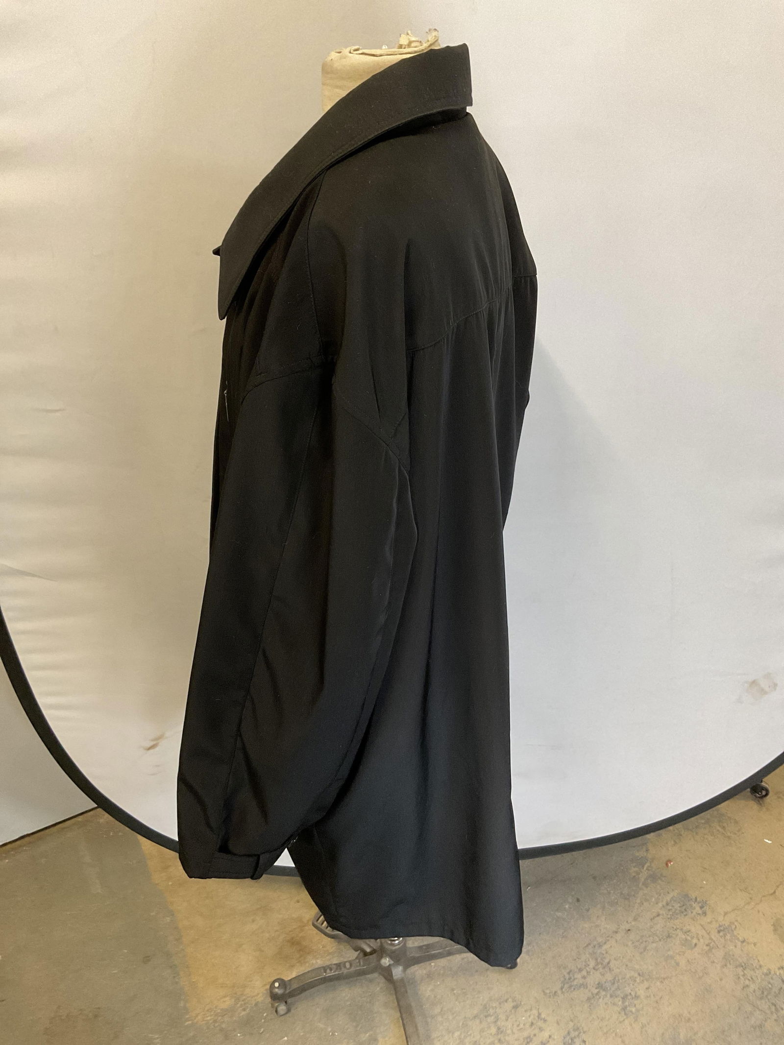 Orvieto Black Buttoned Coat - 3