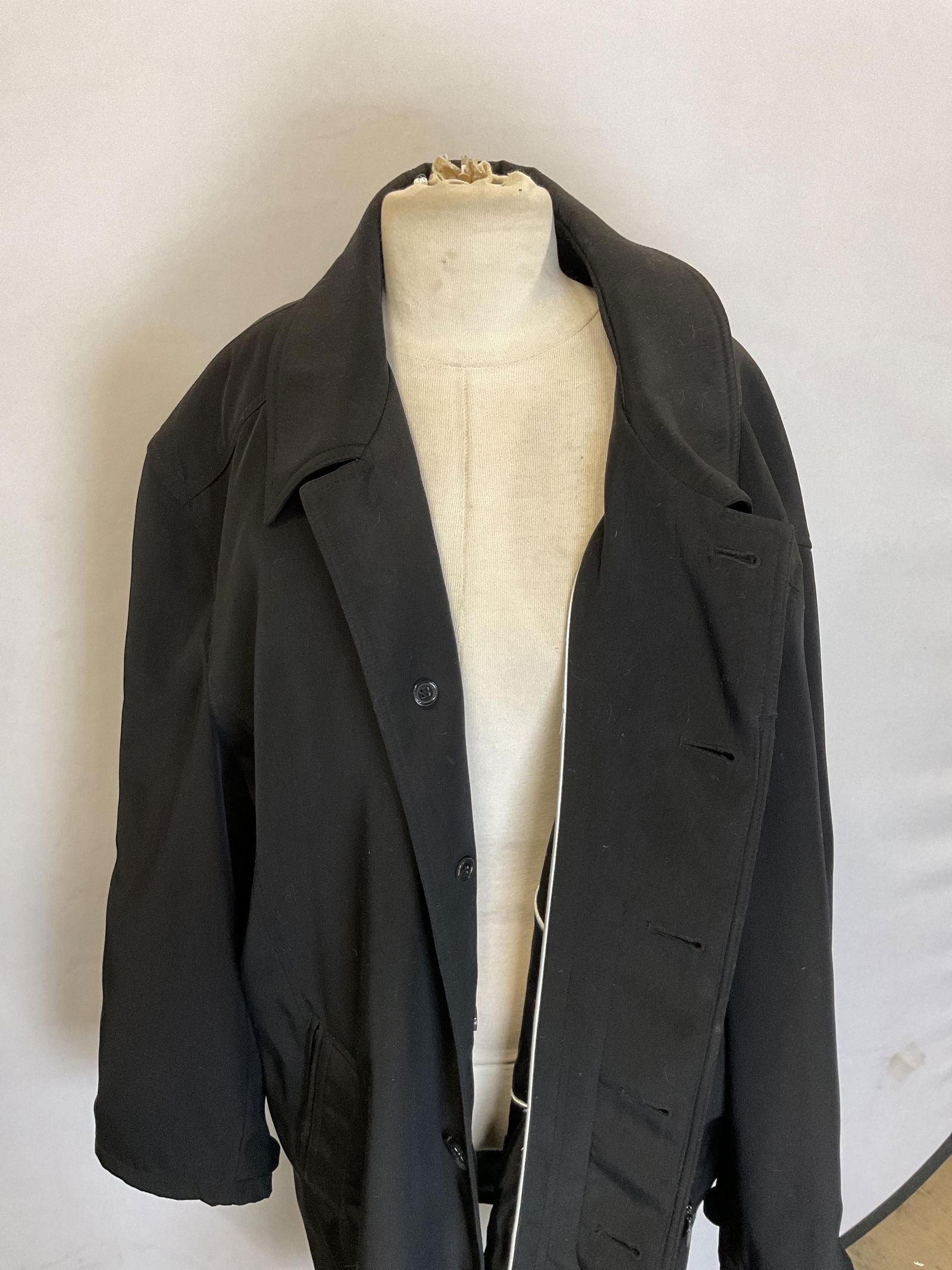 Orvieto Black Buttoned Coat - 7