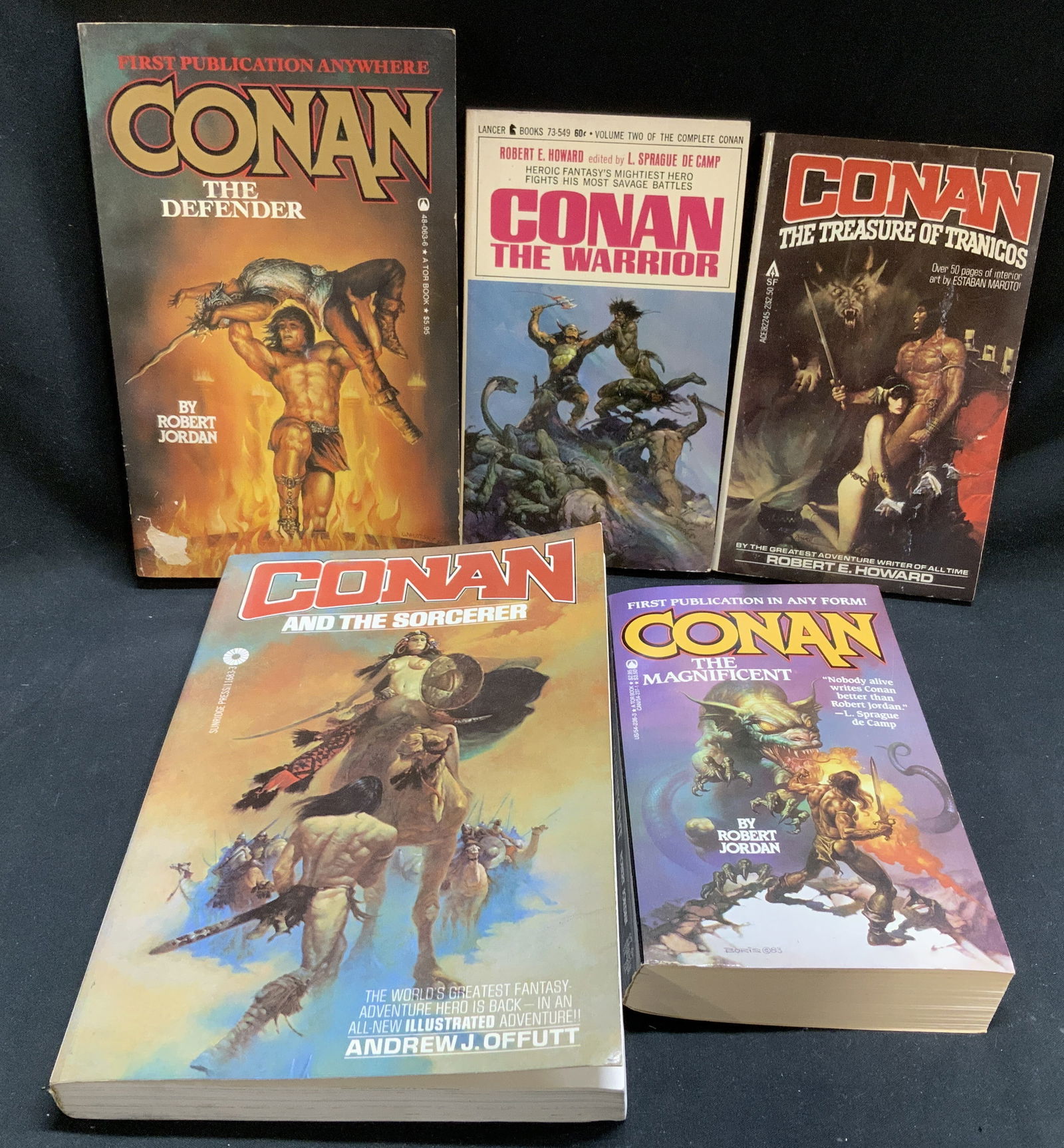 Lot 5 Conan Adventure Bks 1960-1980s JORDAN+ (1 of 11)