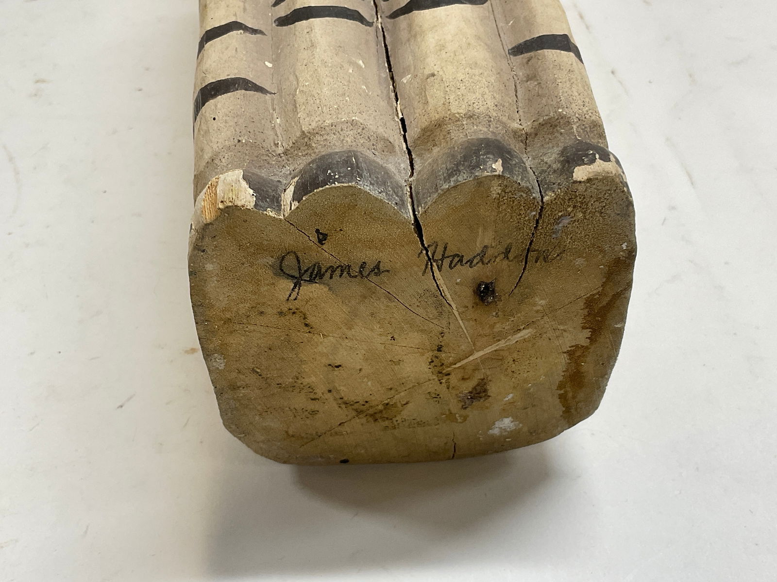 Signed Carved Zebra Statue - 9