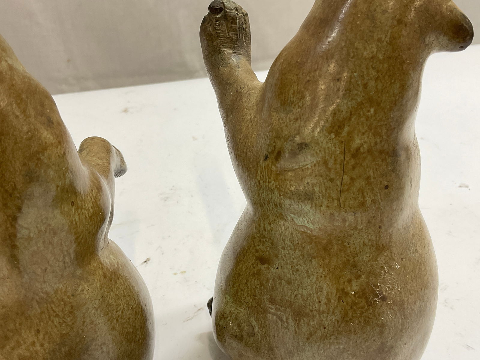 Pair Cast Iron Bear Bookends - 5