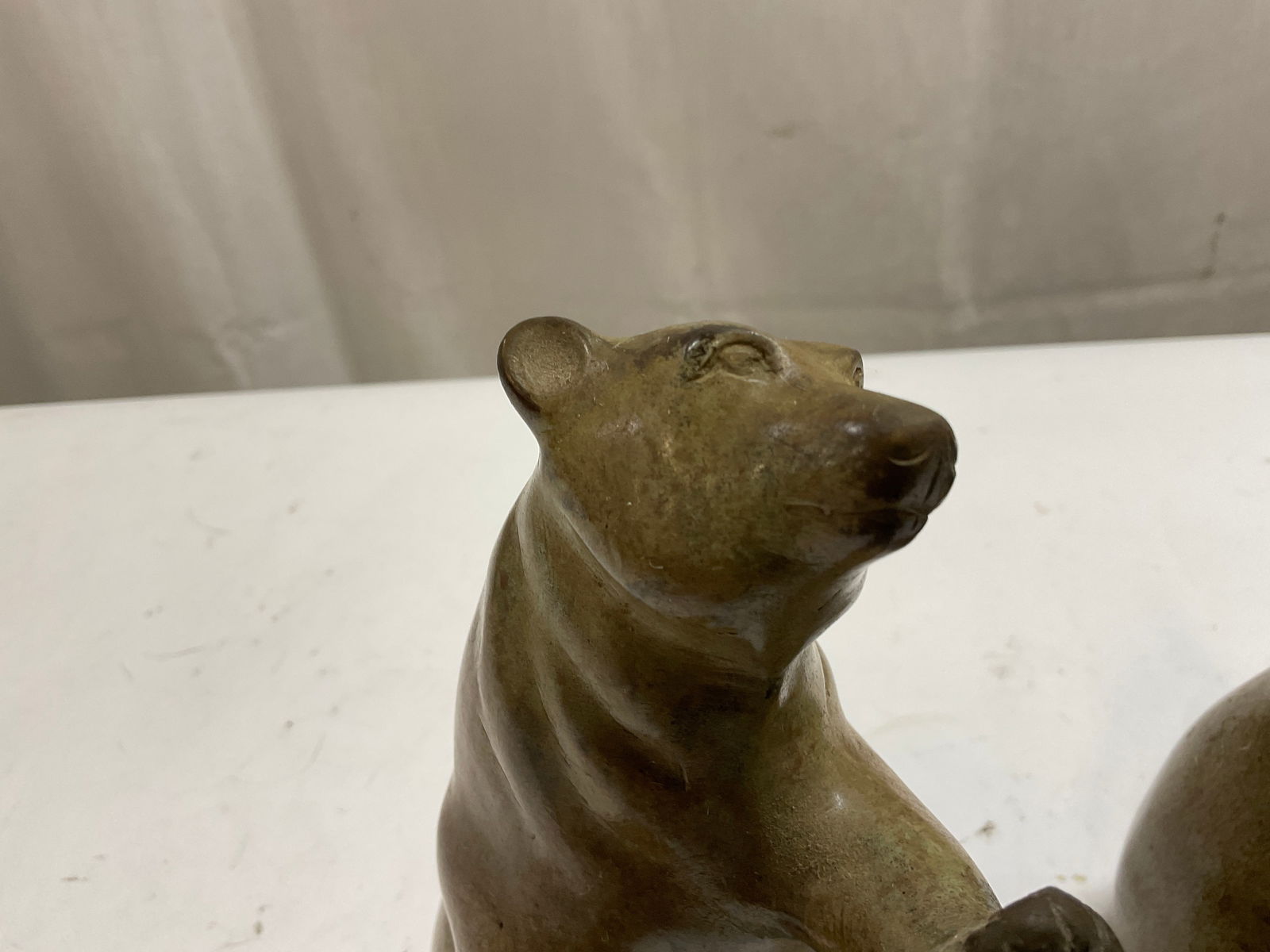 Pair Cast Iron Bear Bookends - 7
