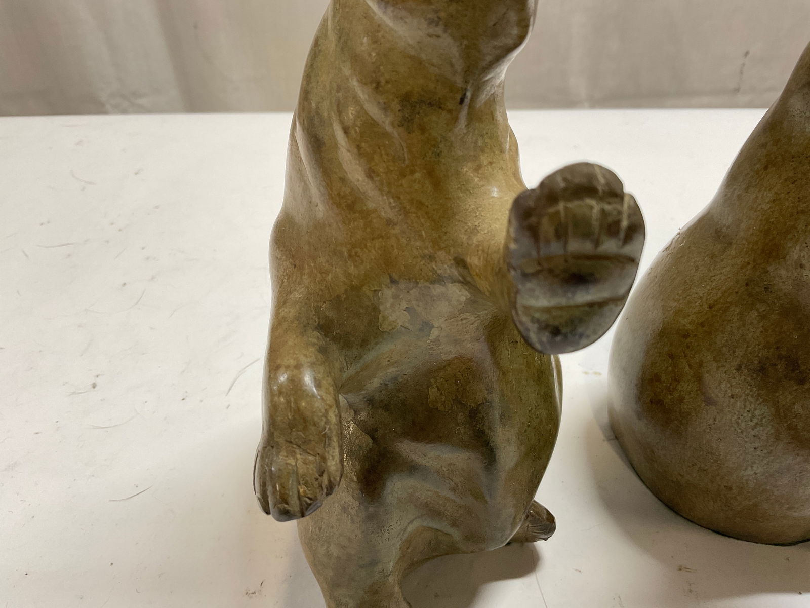 Pair Cast Iron Bear Bookends - 8