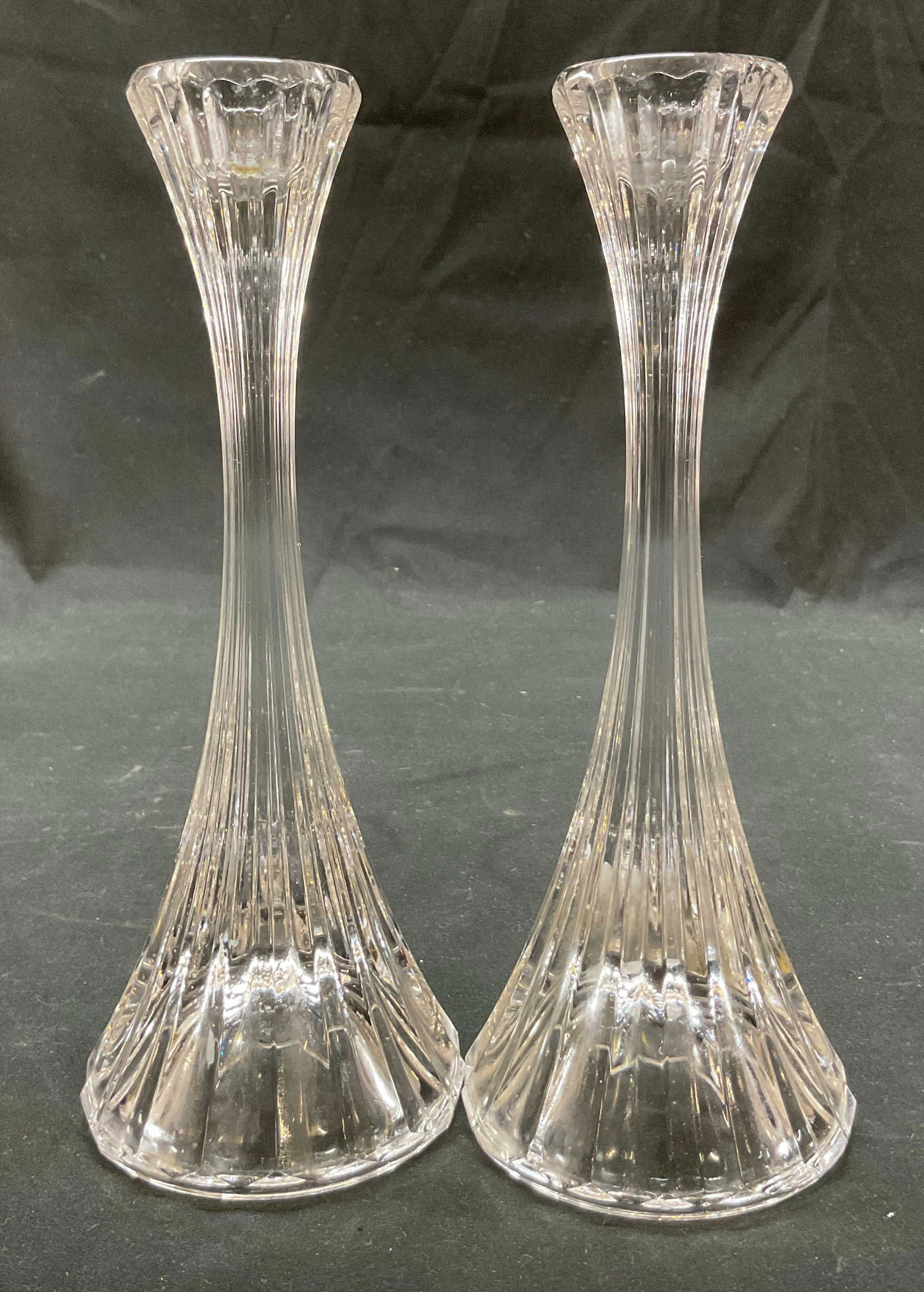 Pair Mikasa Crystal Park Lane Candlesticks (1 of 6)