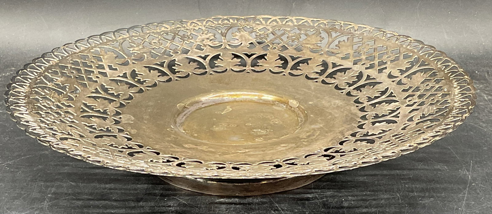 Vintage Silver Plated Ornate Pierced Bowl, France (1 of 6)