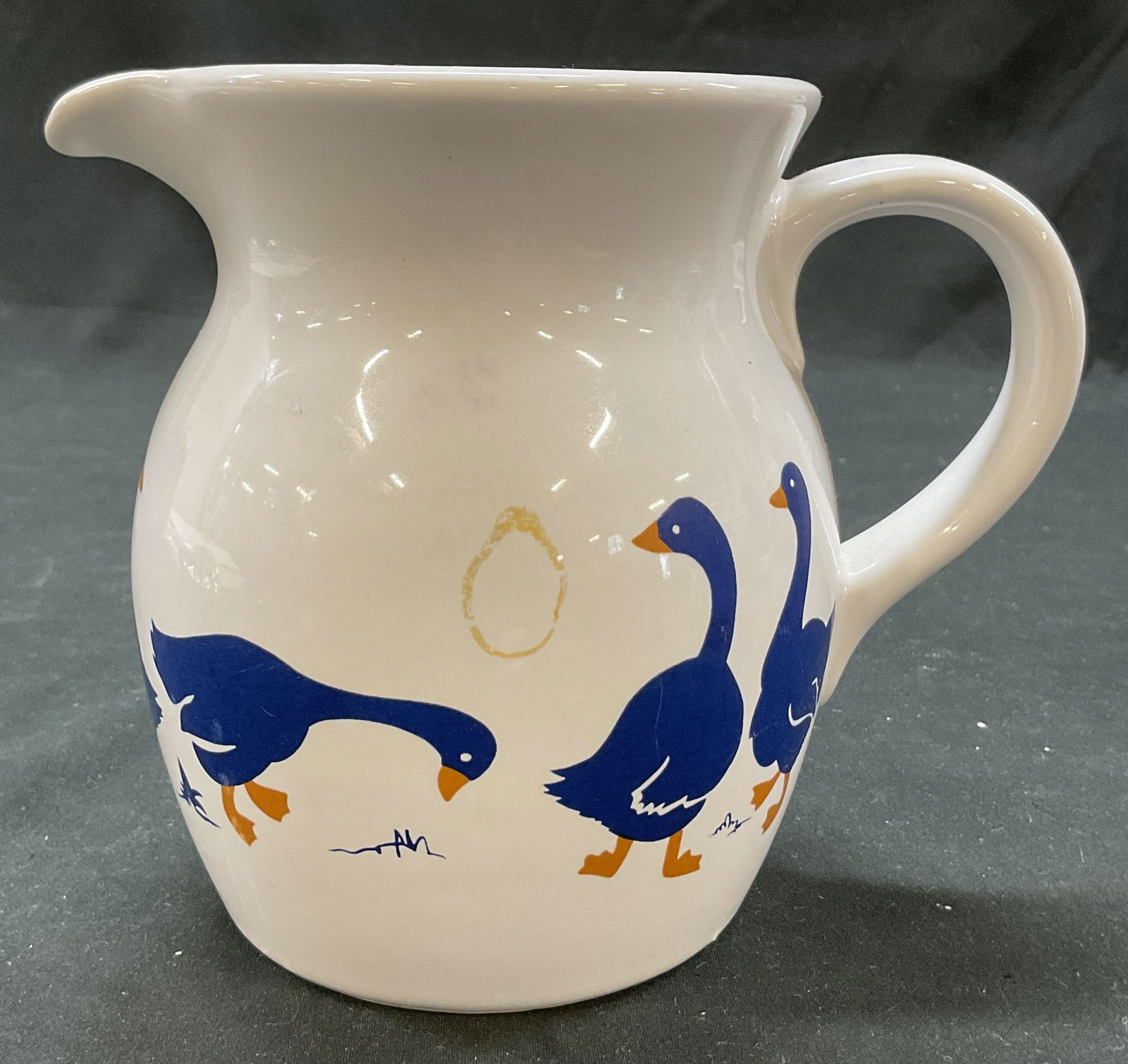 Vintage Stoneware Geese Cream Pitcher (1 of 7)