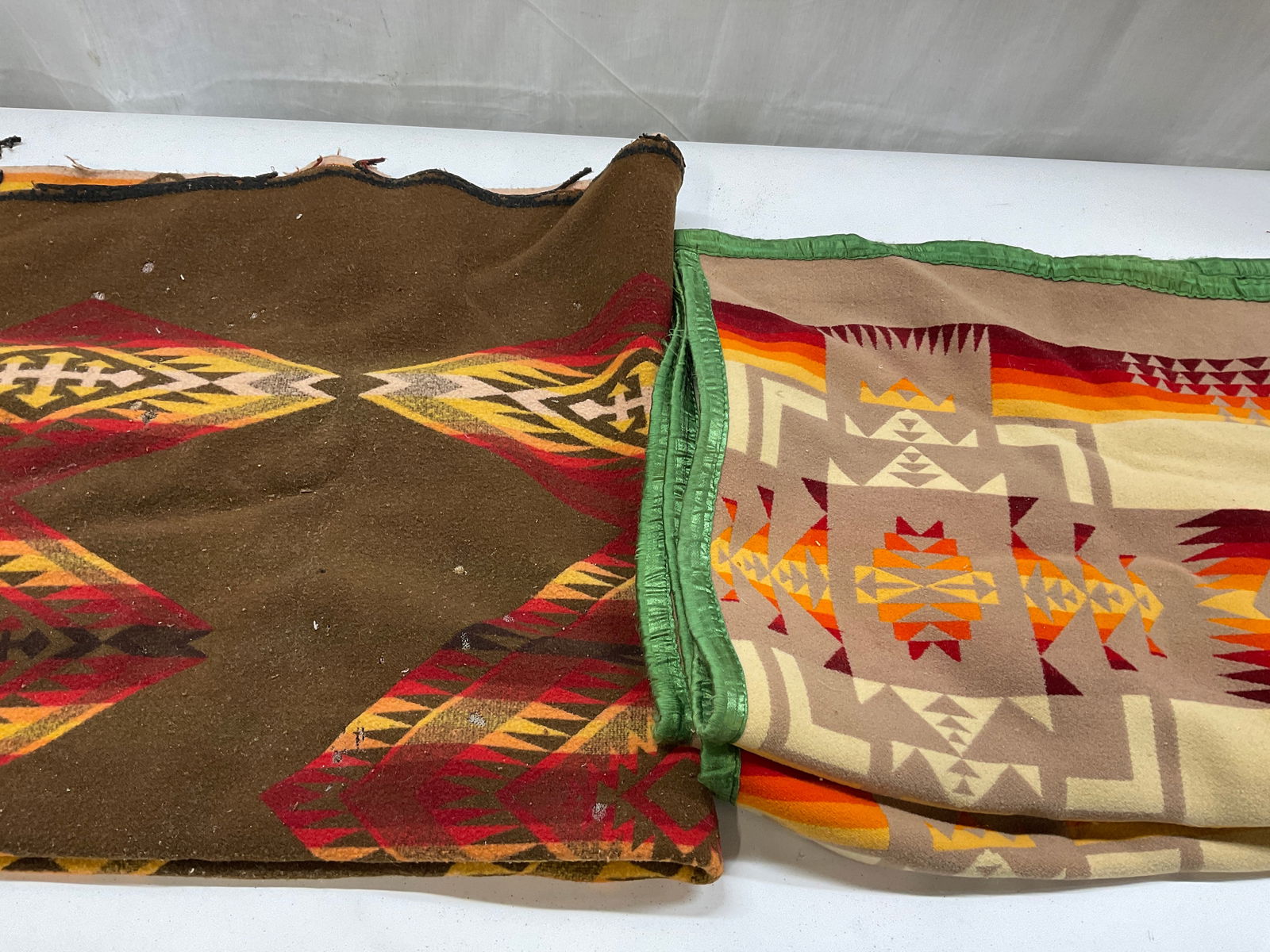 2 Geometric Patterned Blankets - 2