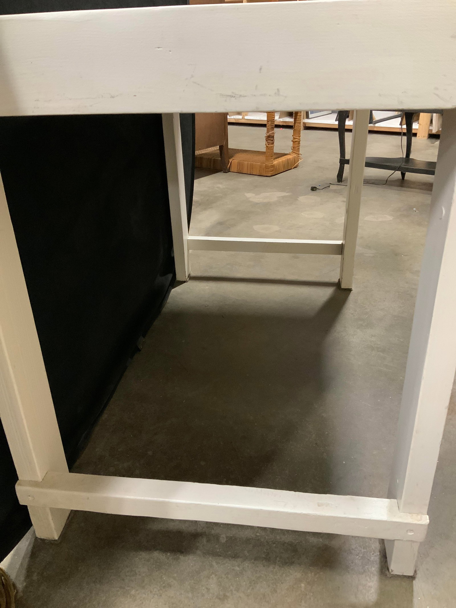 Vtg Wooden Rectangular Table - 6