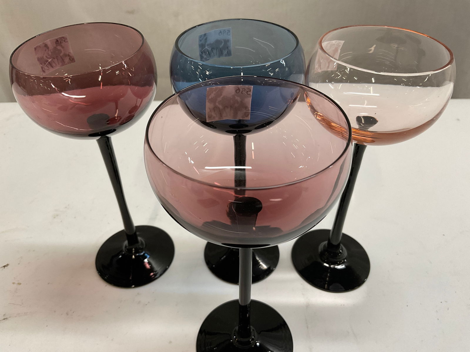 Lt 7 Assorted Colorful Stemware - 7
