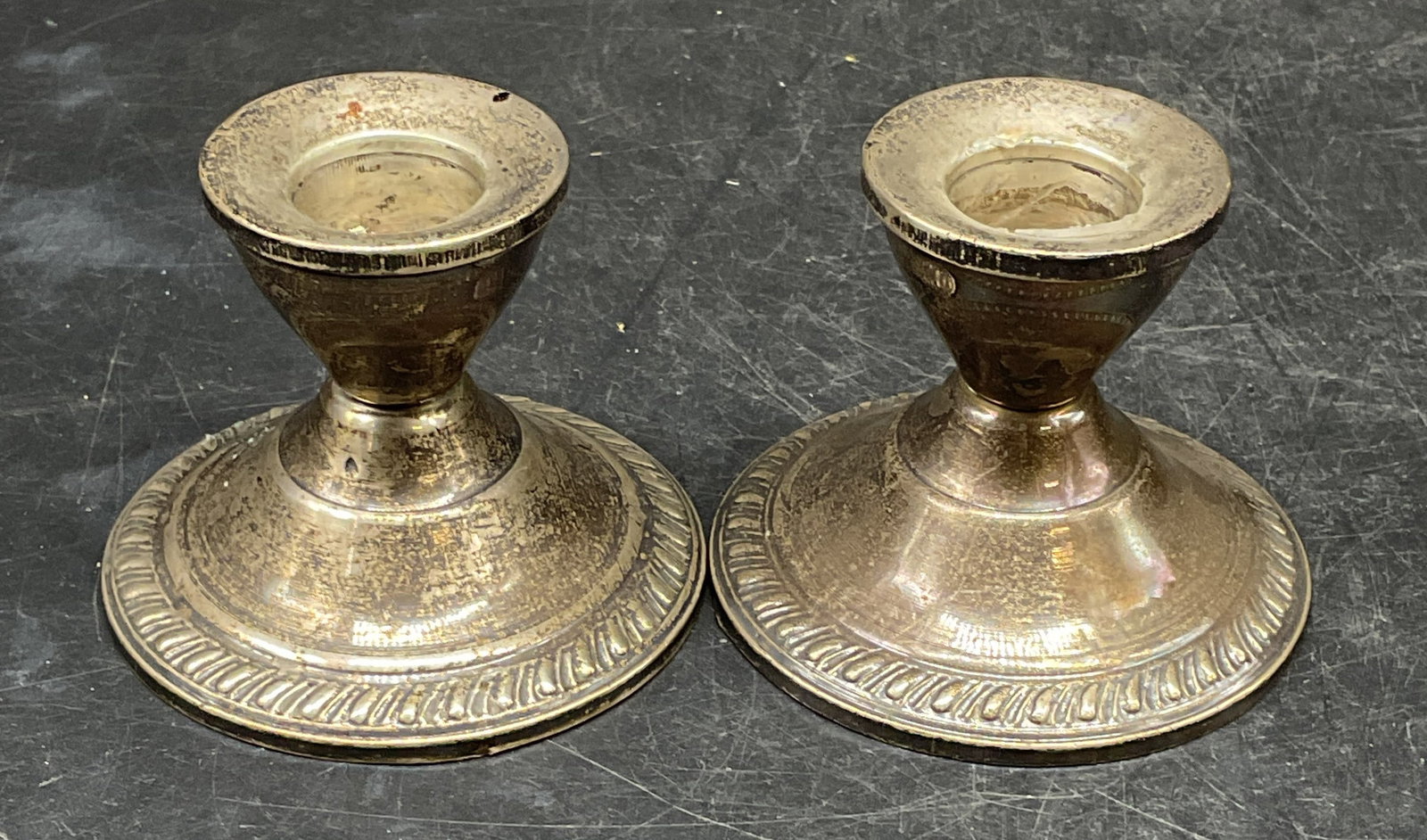 Pair DUCHIN Sterling Silver Candlesticks (1 of 6)