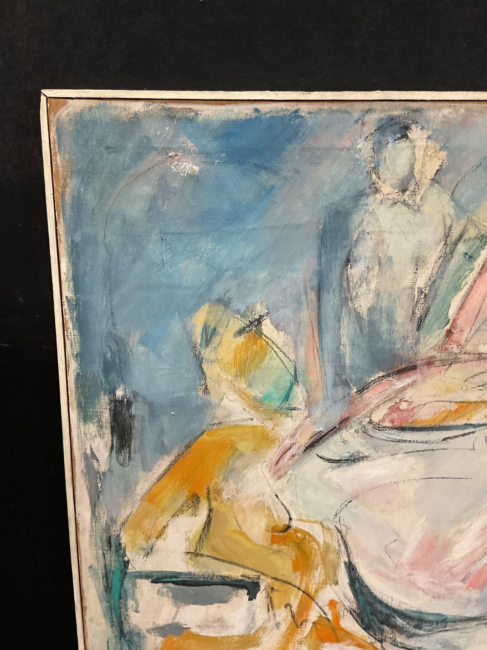 Rita Lipton Irish B.1916 Abstract Painting 38in - 4