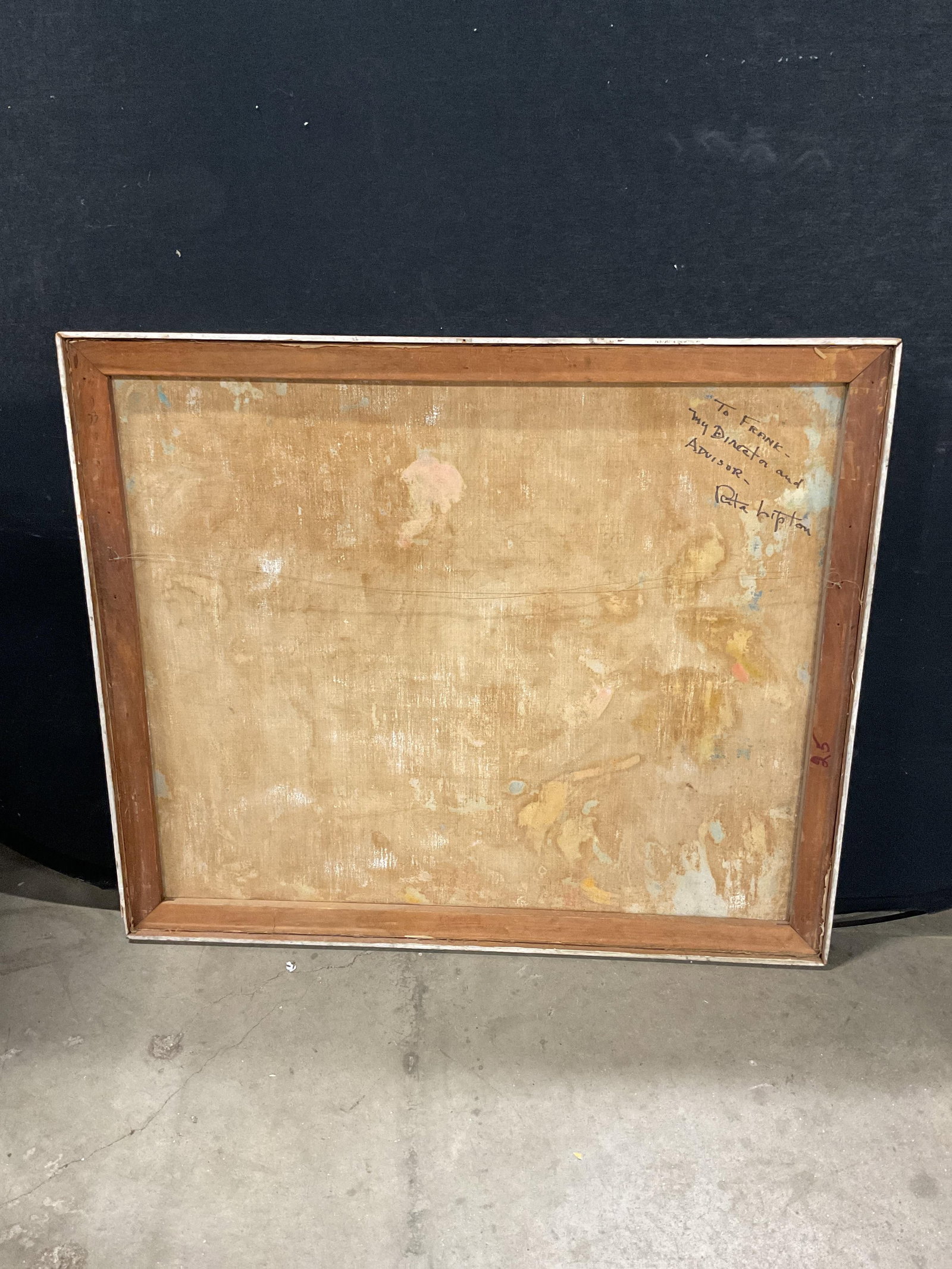 Rita Lipton Irish B.1916 Abstract Painting 38in - 7