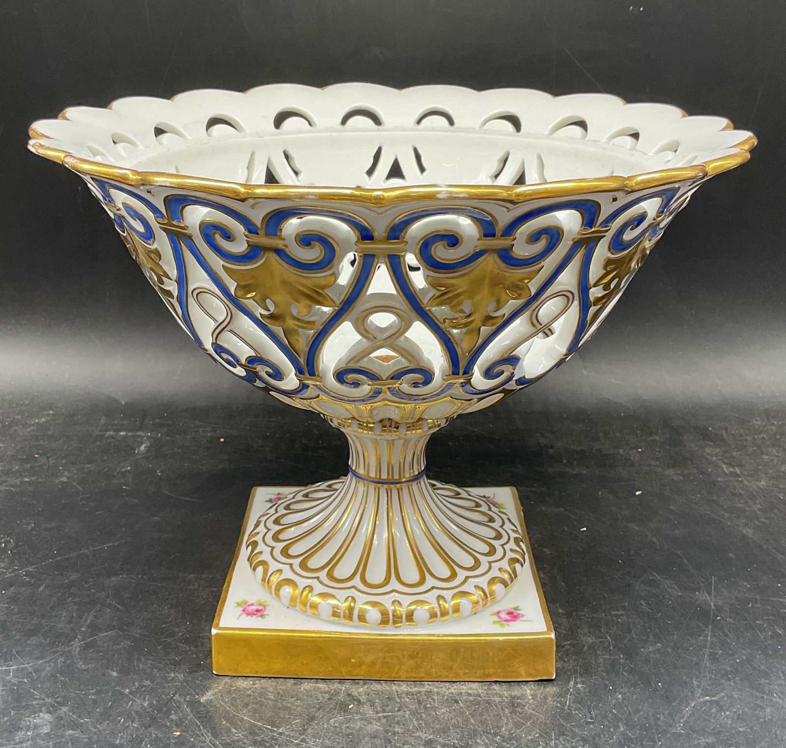 Antq Ed Honore Paris Porc Centerpiece Bowl (1 of 8)