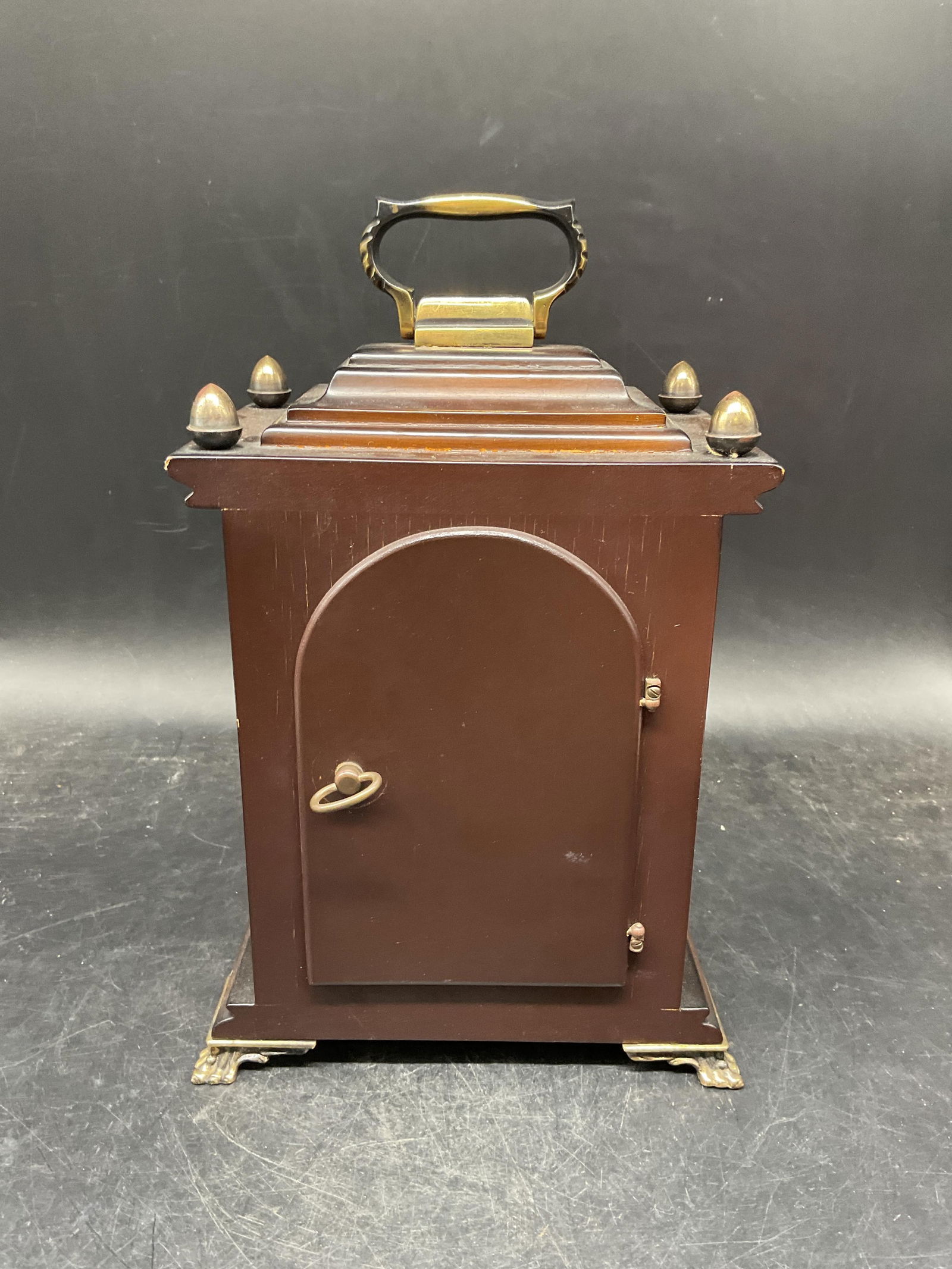 Signed German Moon Phase Mantel Clock - 4