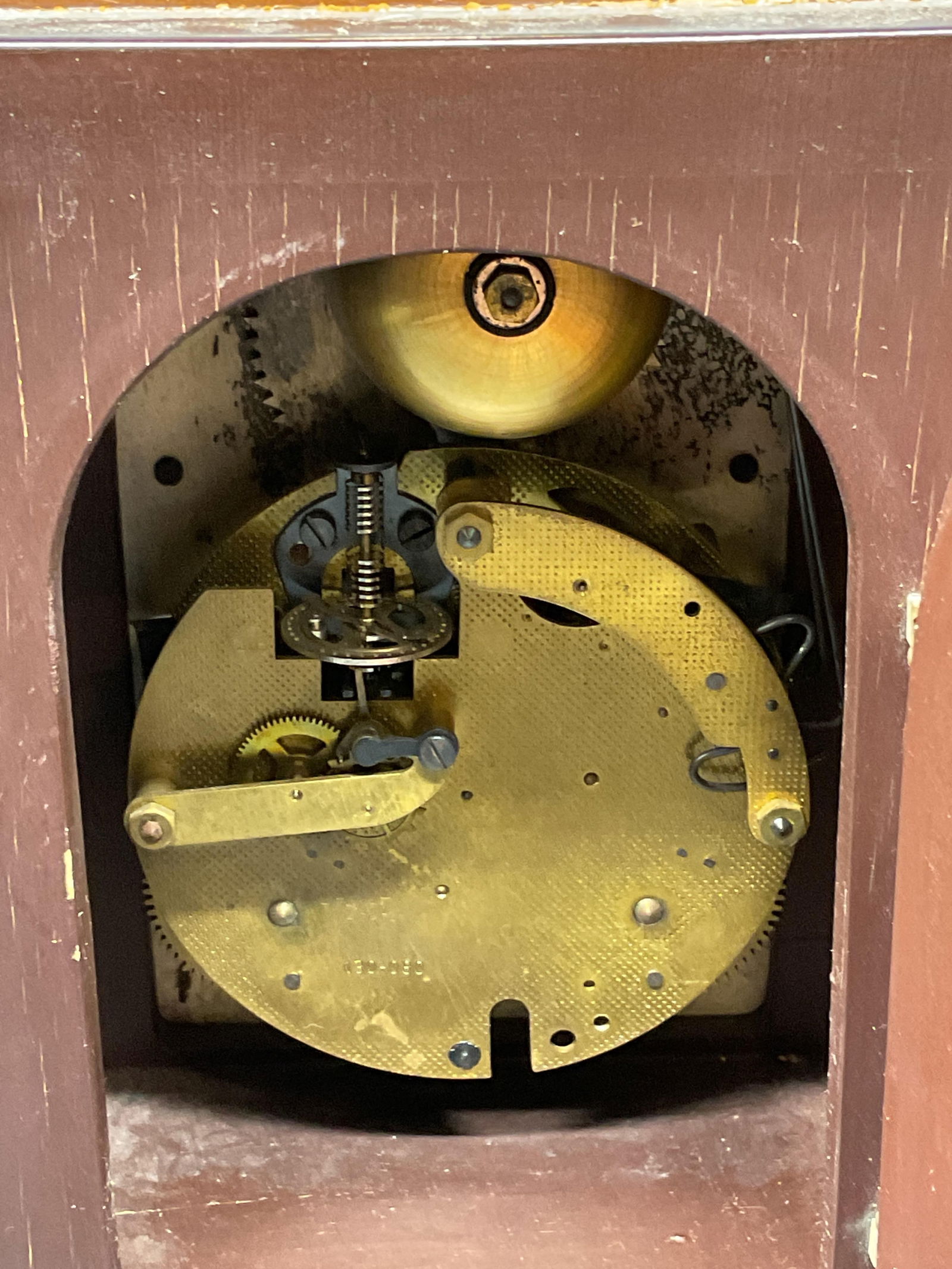 Signed German Moon Phase Mantel Clock - 5